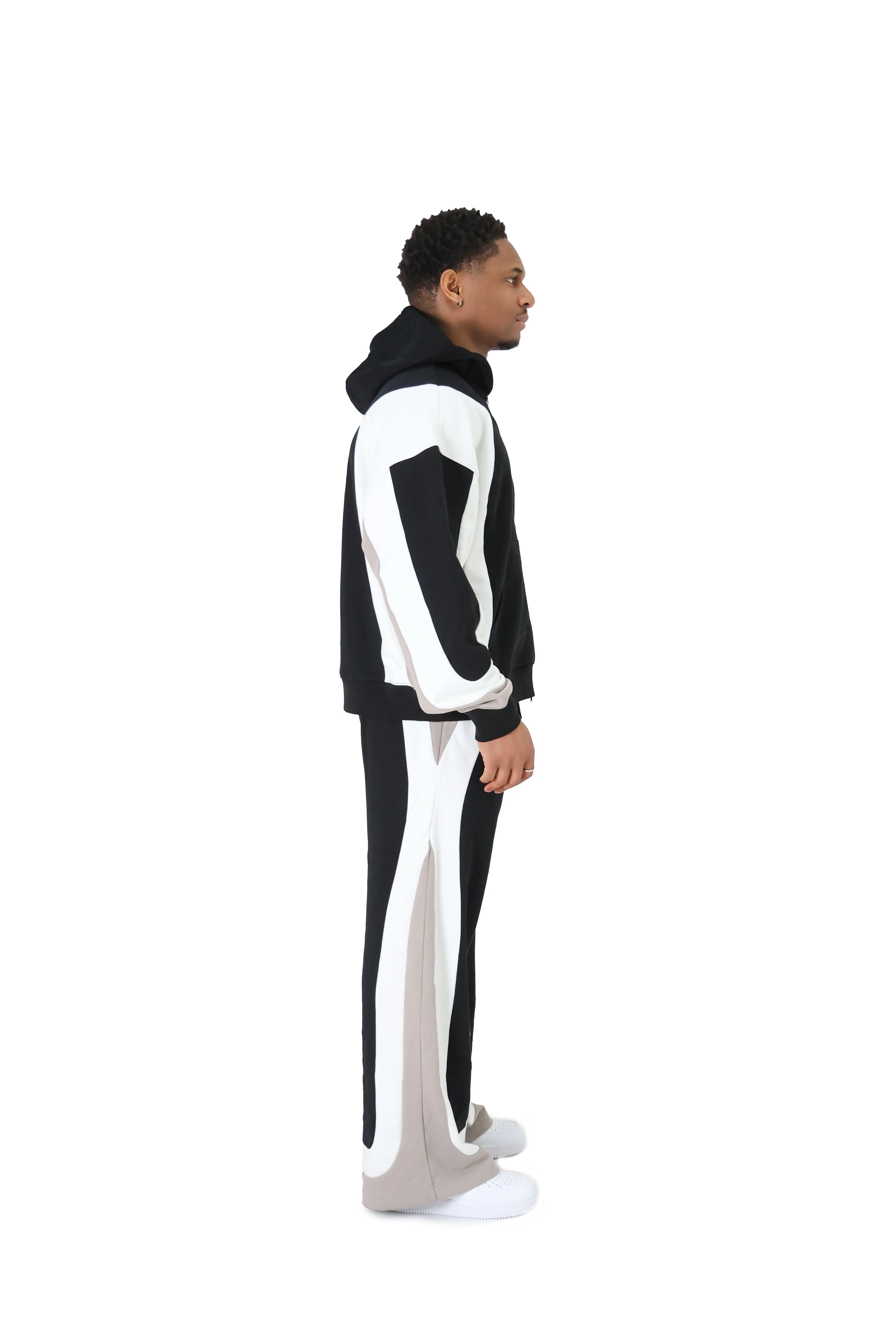 Multi Panel Pattern Oversized Joggers - Image 8
