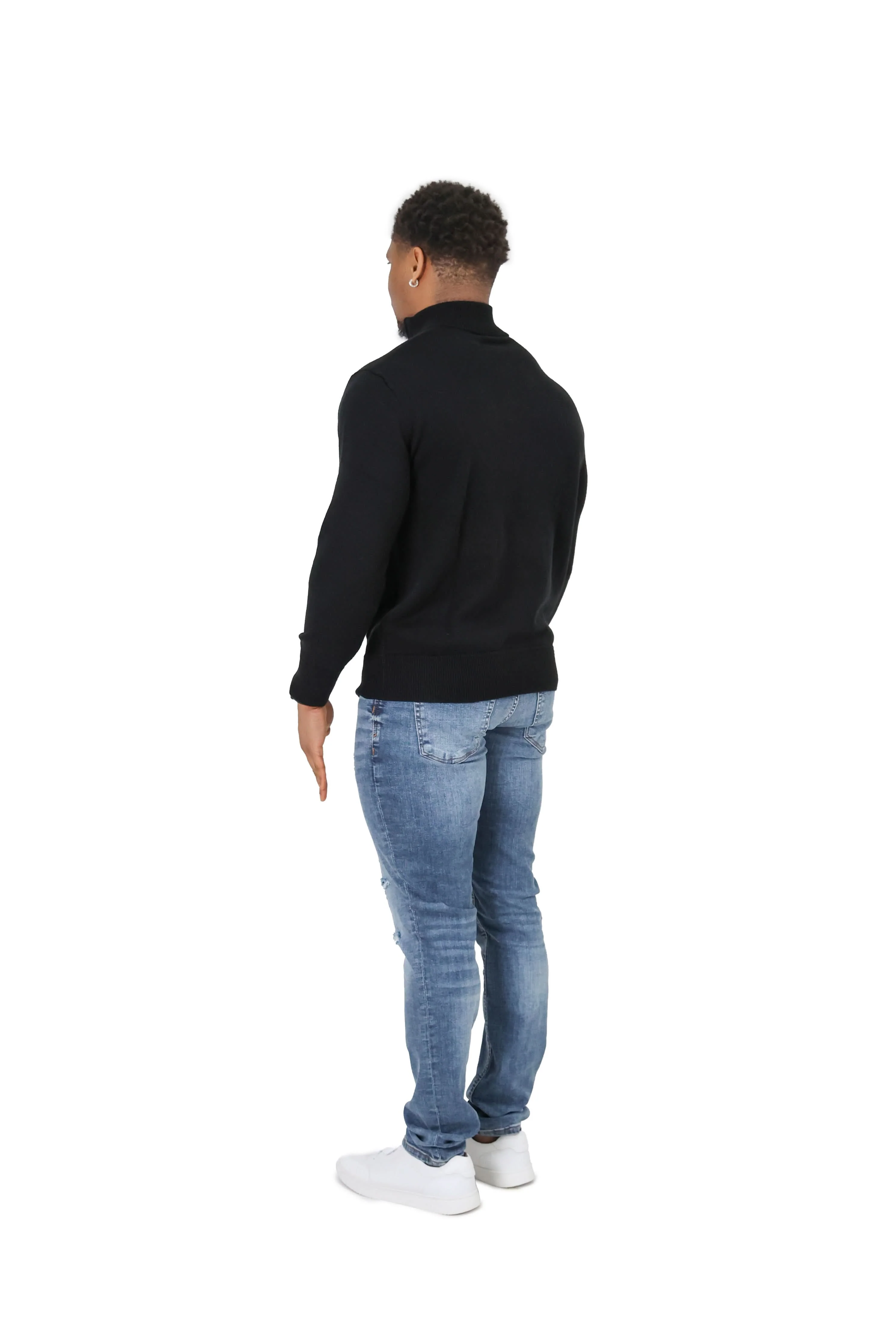 Luxury Silky Wool Knit Quarter Zip - Image 13