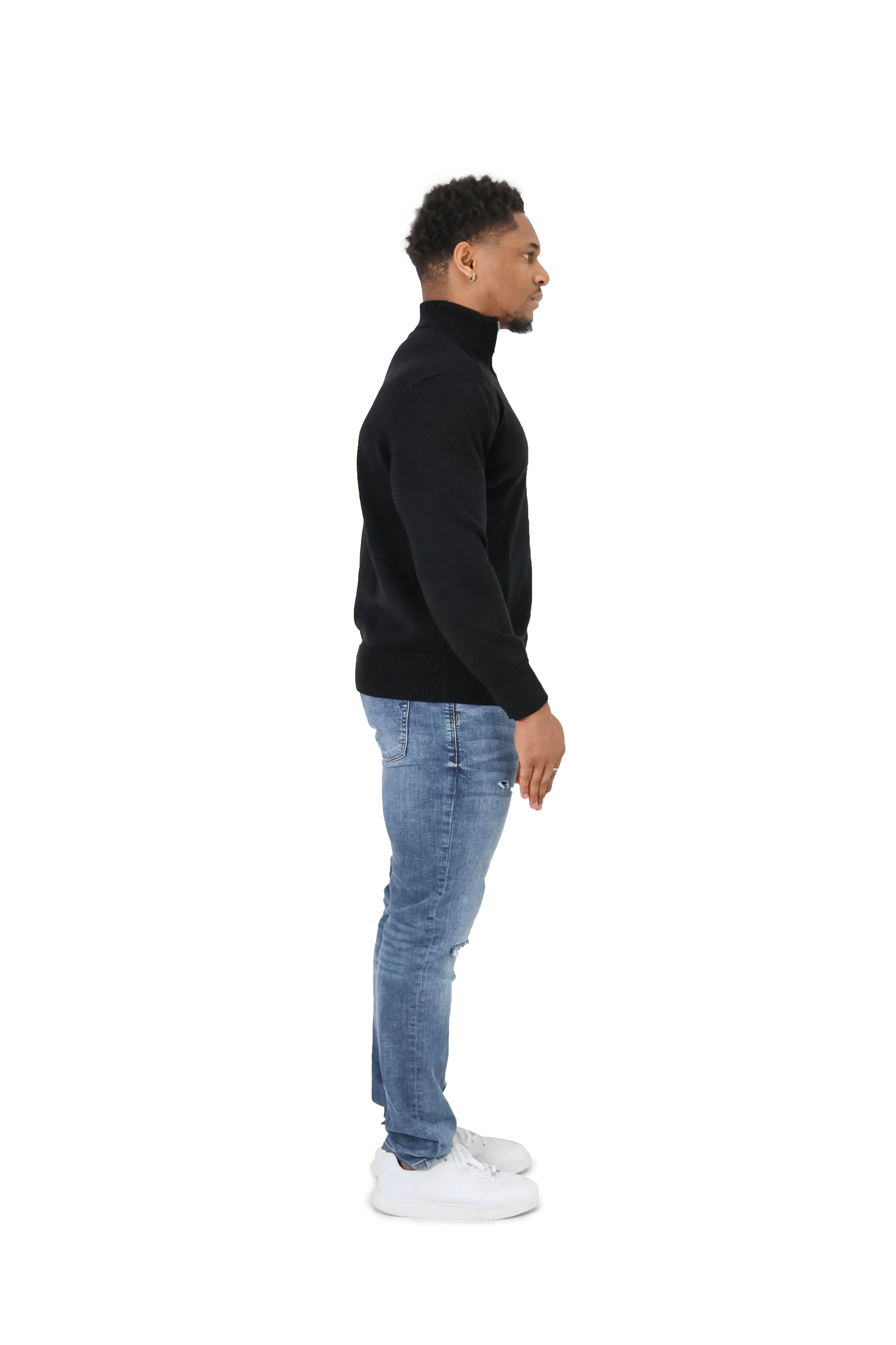 Luxury Silky Wool Knit Quarter Zip - Image 16