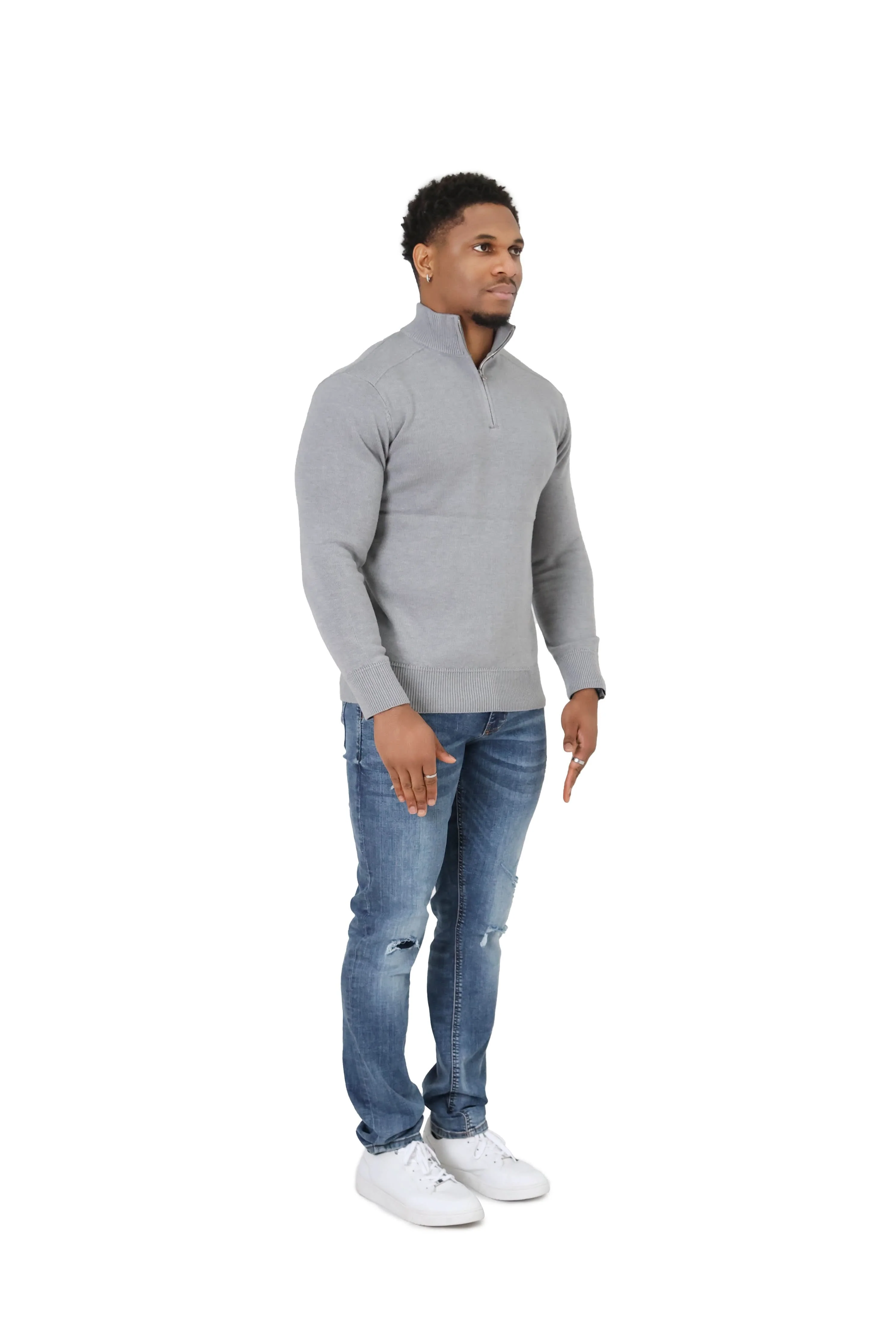 Luxury Silky Wool Knit Quarter Zip - Image 17