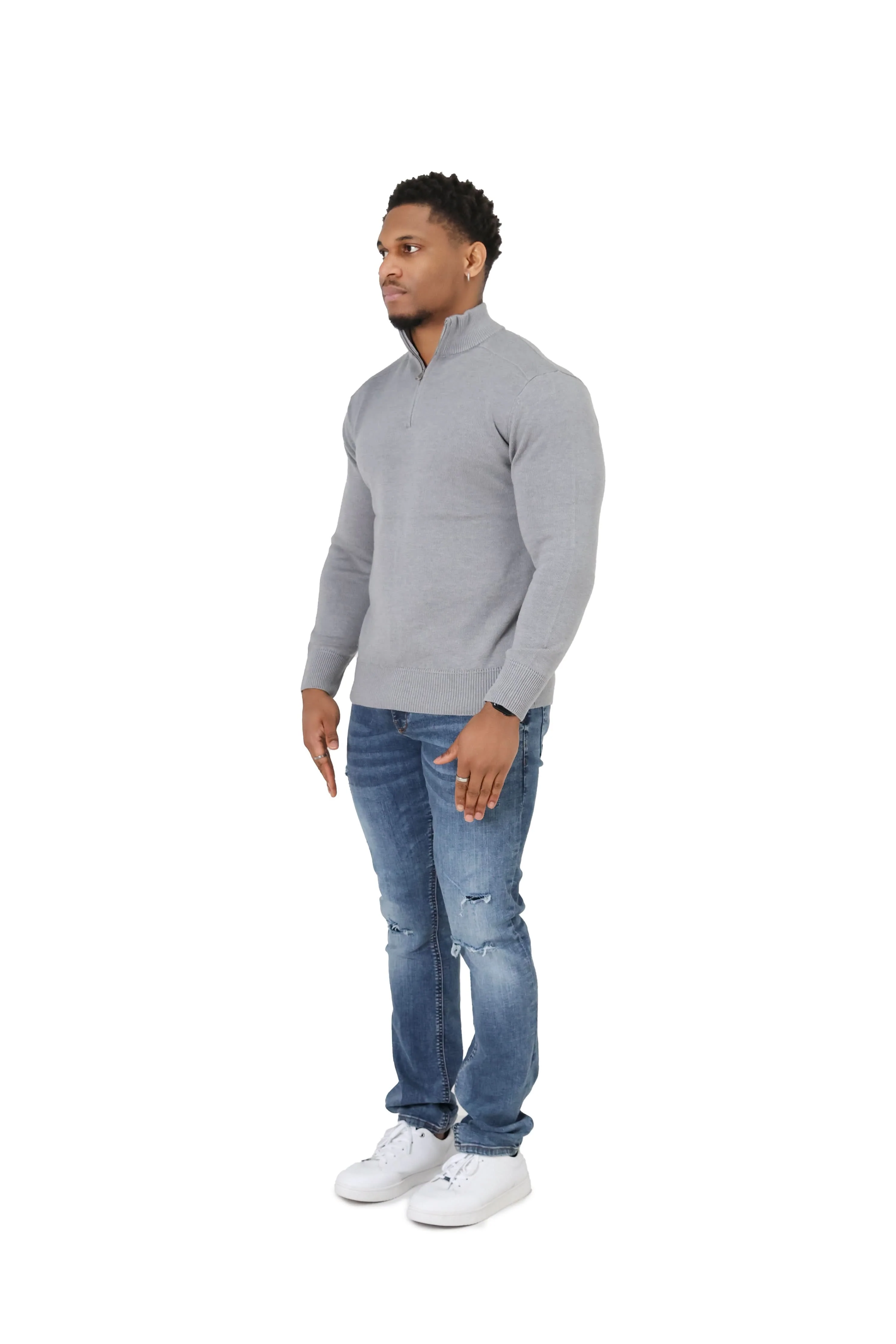 Luxury Silky Wool Knit Quarter Zip - Image 19