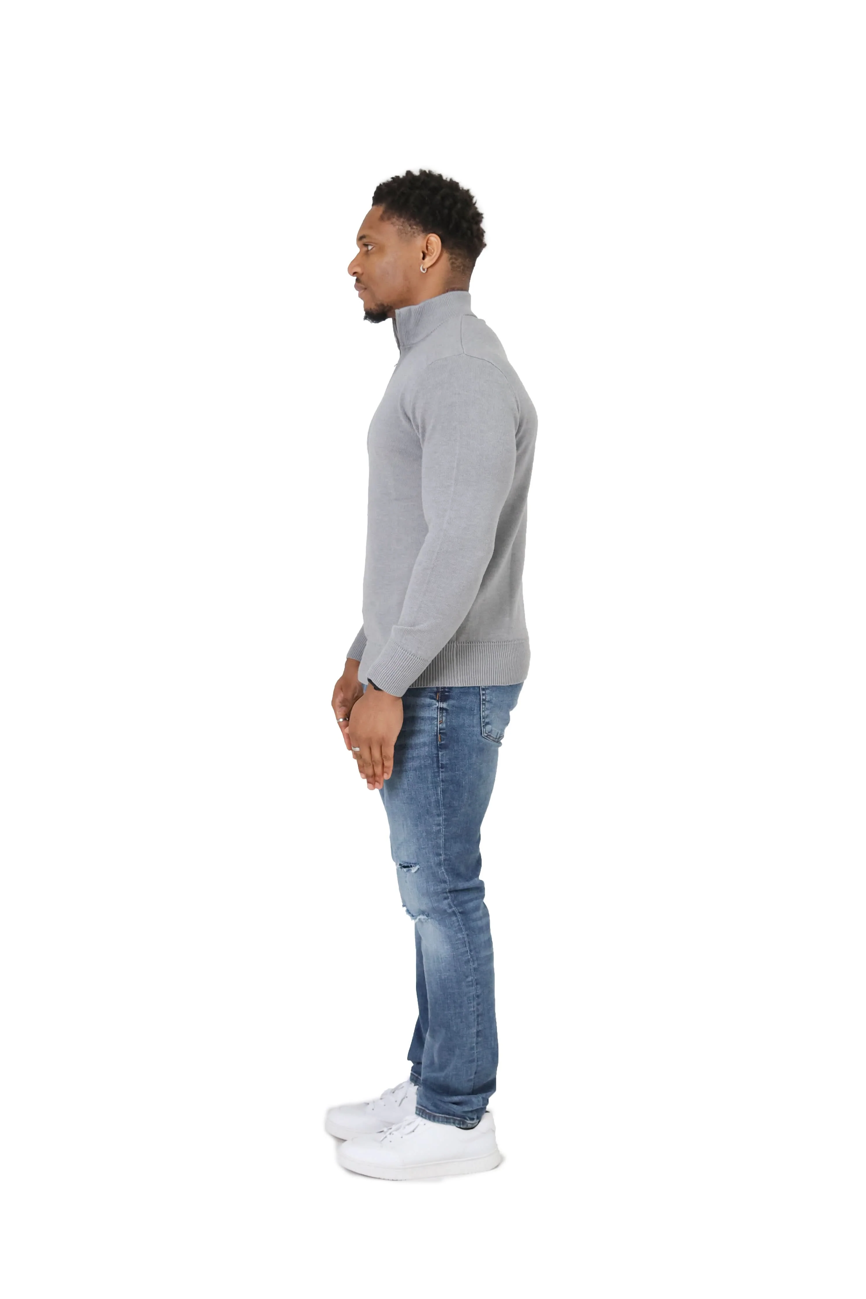 Luxury Silky Wool Knit Quarter Zip - Image 20