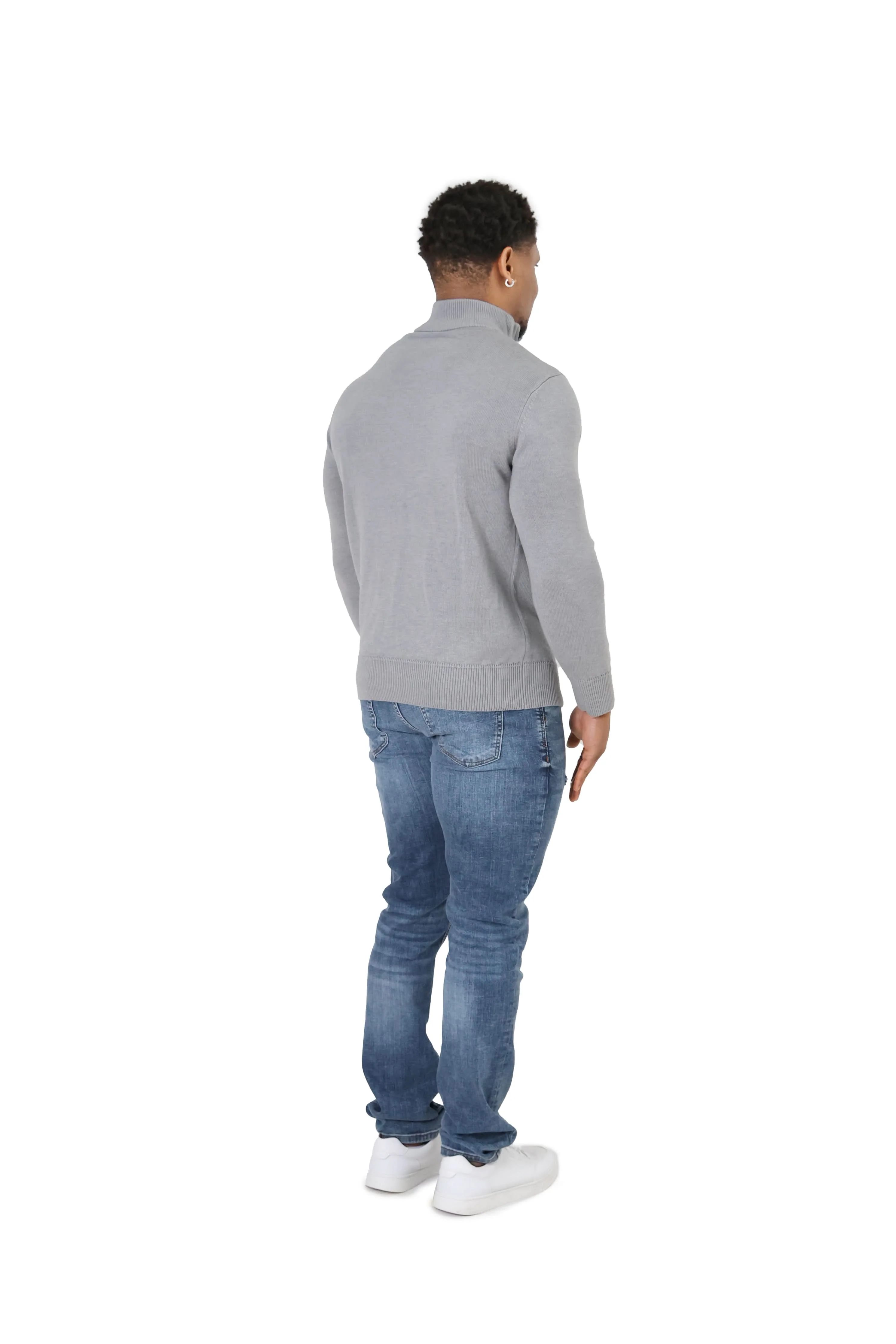 Luxury Silky Wool Knit Quarter Zip - Image 23