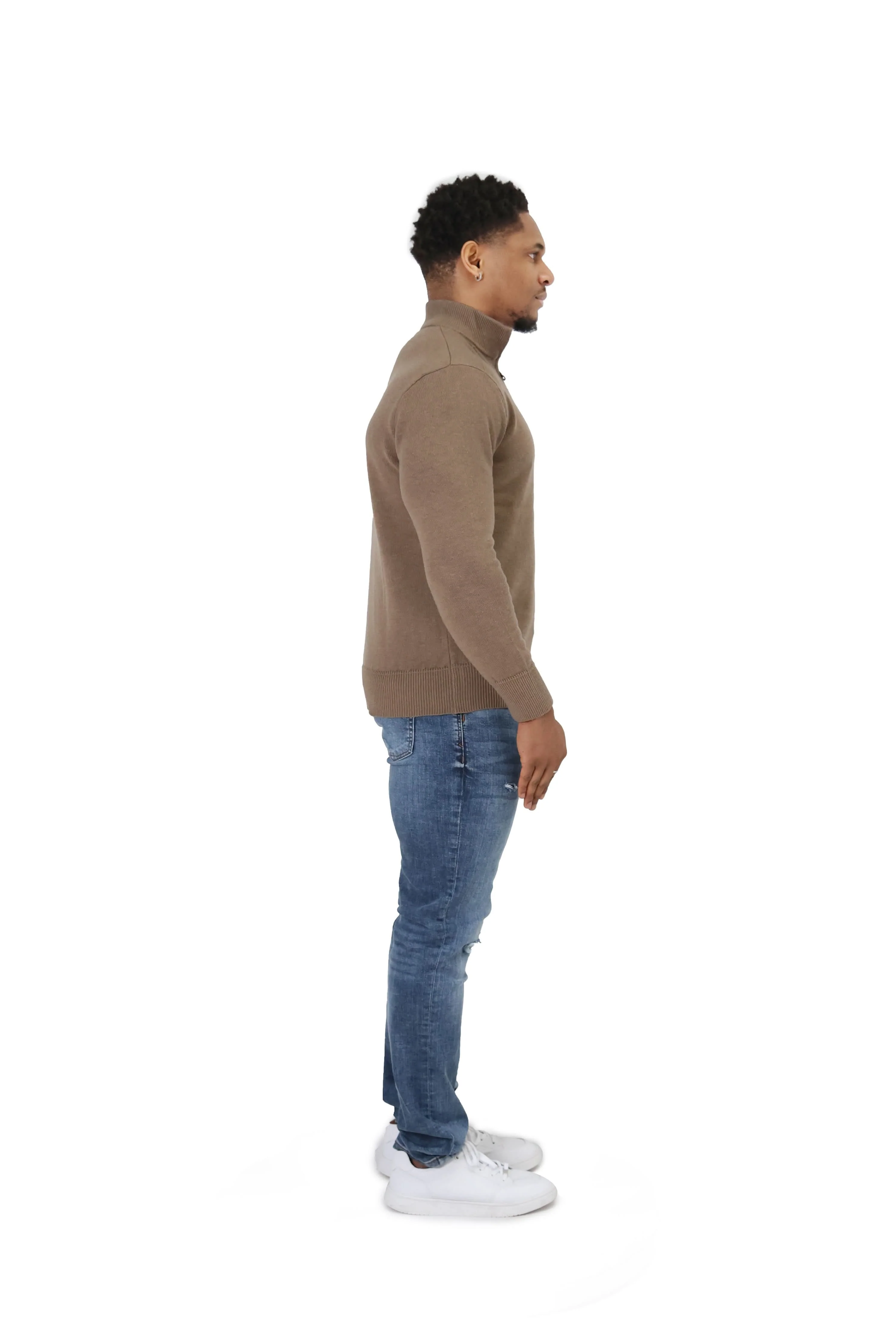 Luxury Silky Wool Knit Quarter Zip - Image 8