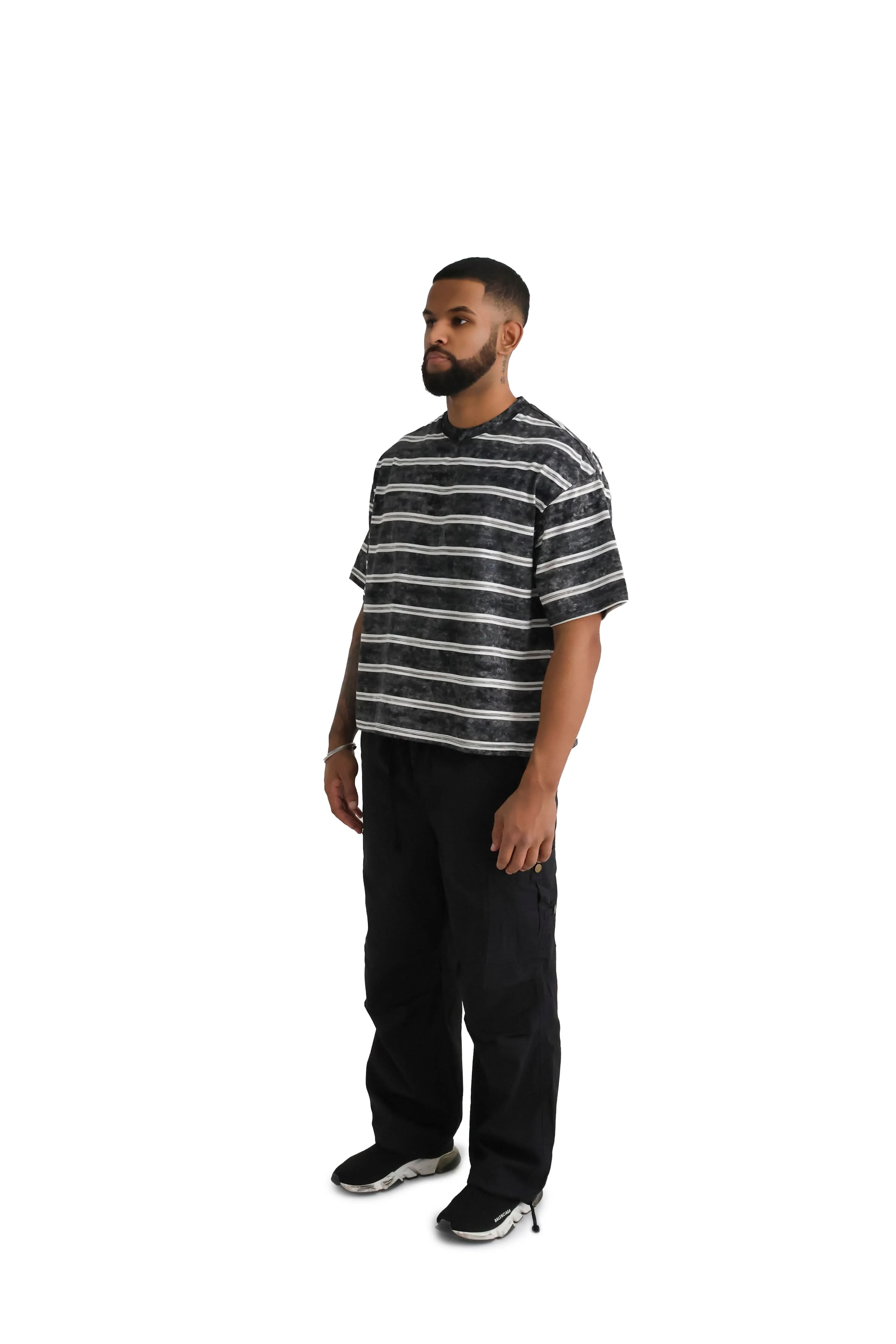 Retro Striped T-Shirt 260GSM - Image 3