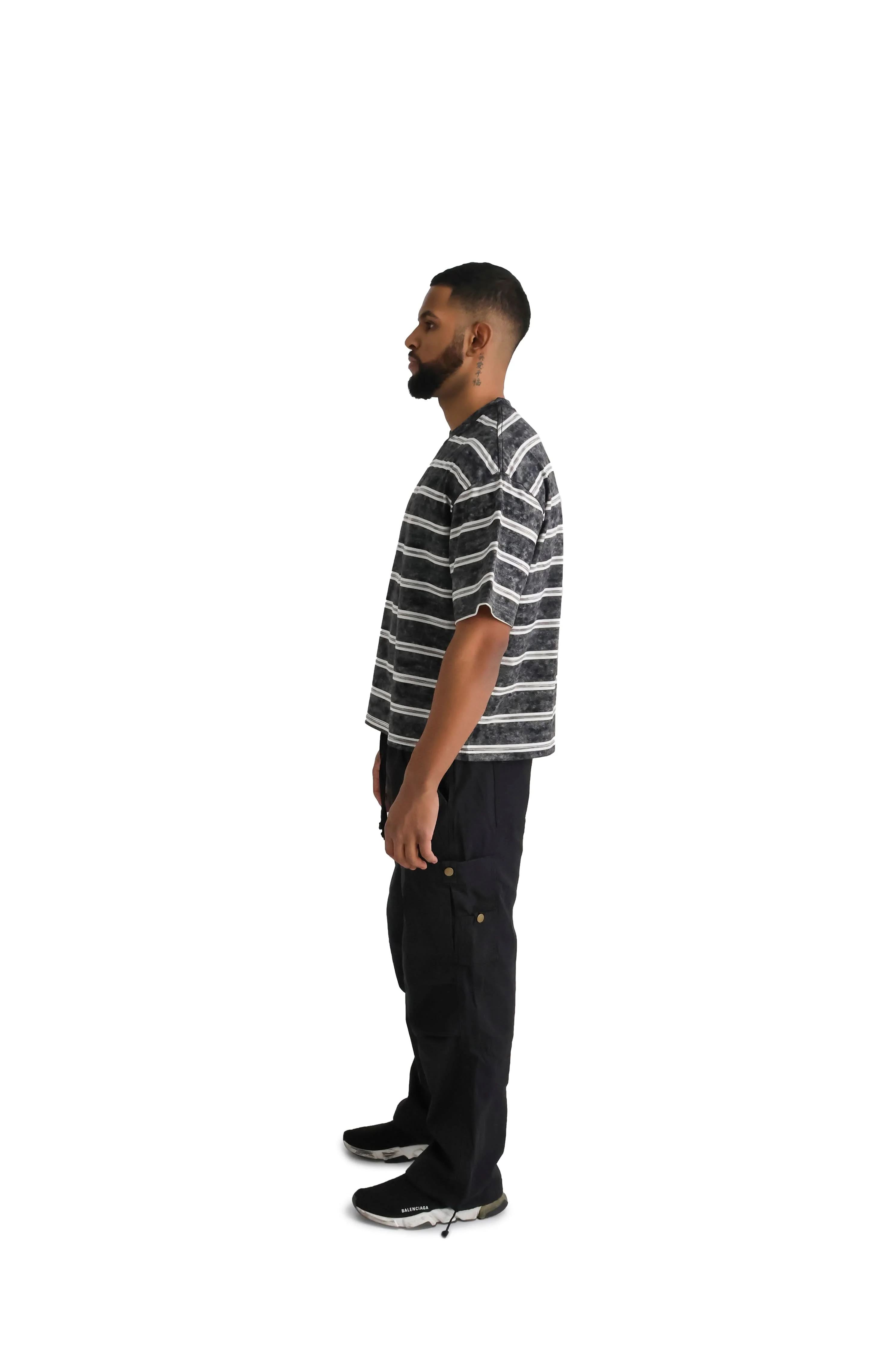 Retro Striped T-Shirt 260GSM - Image 4