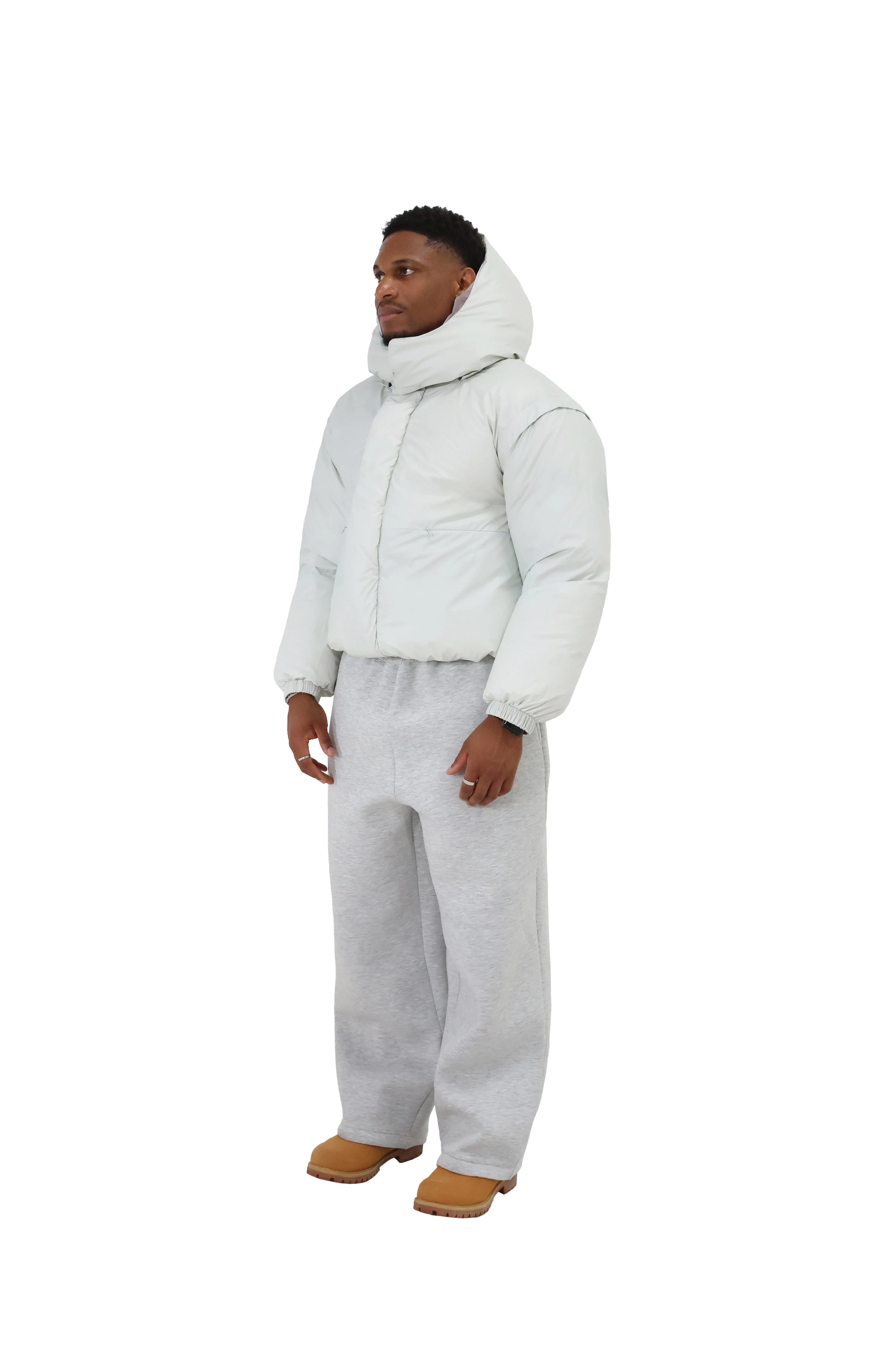 Reversible Adjustable Down Jacket/Gilet - Image 11