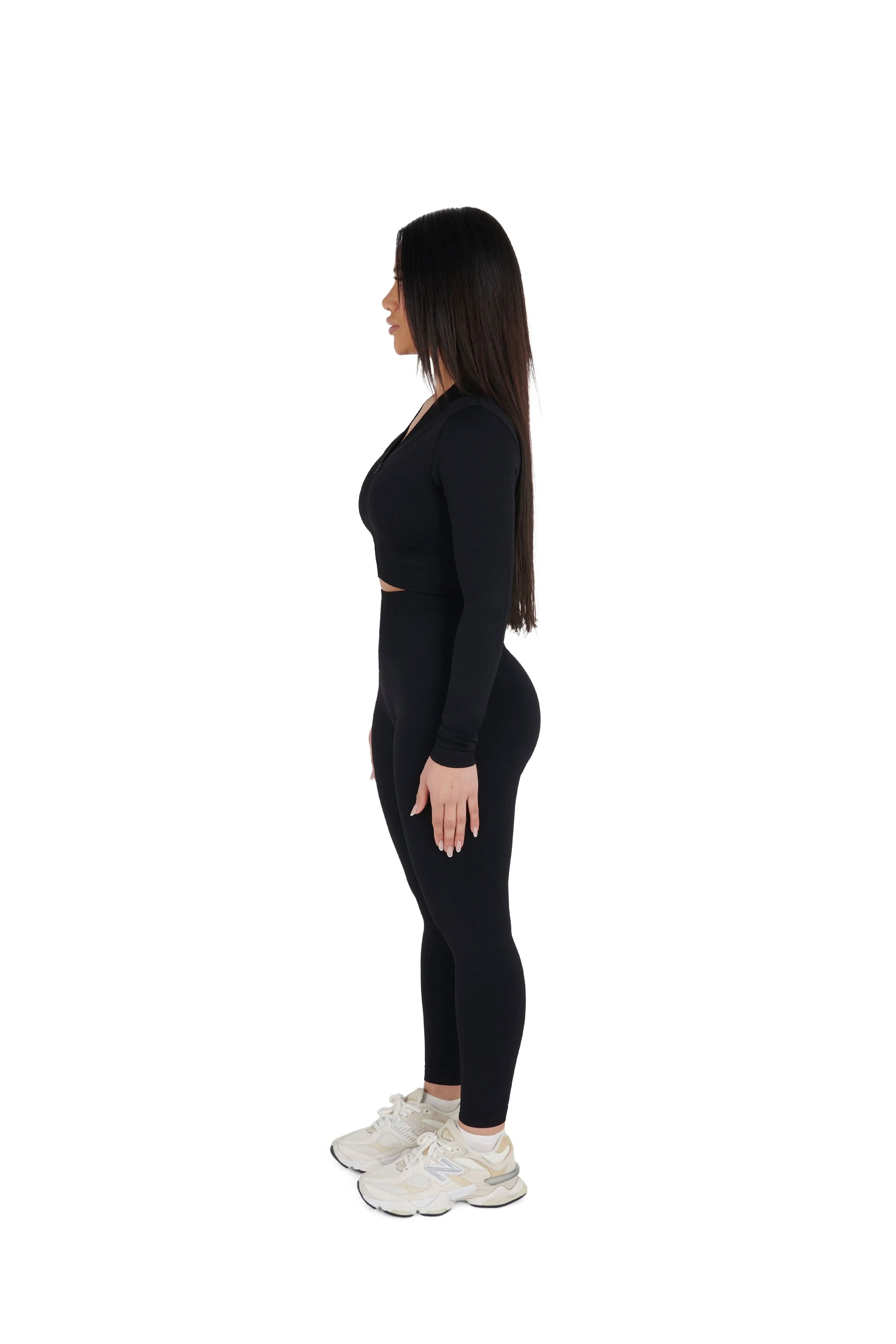 Seamless Cropped Zip Jacket - Image 4