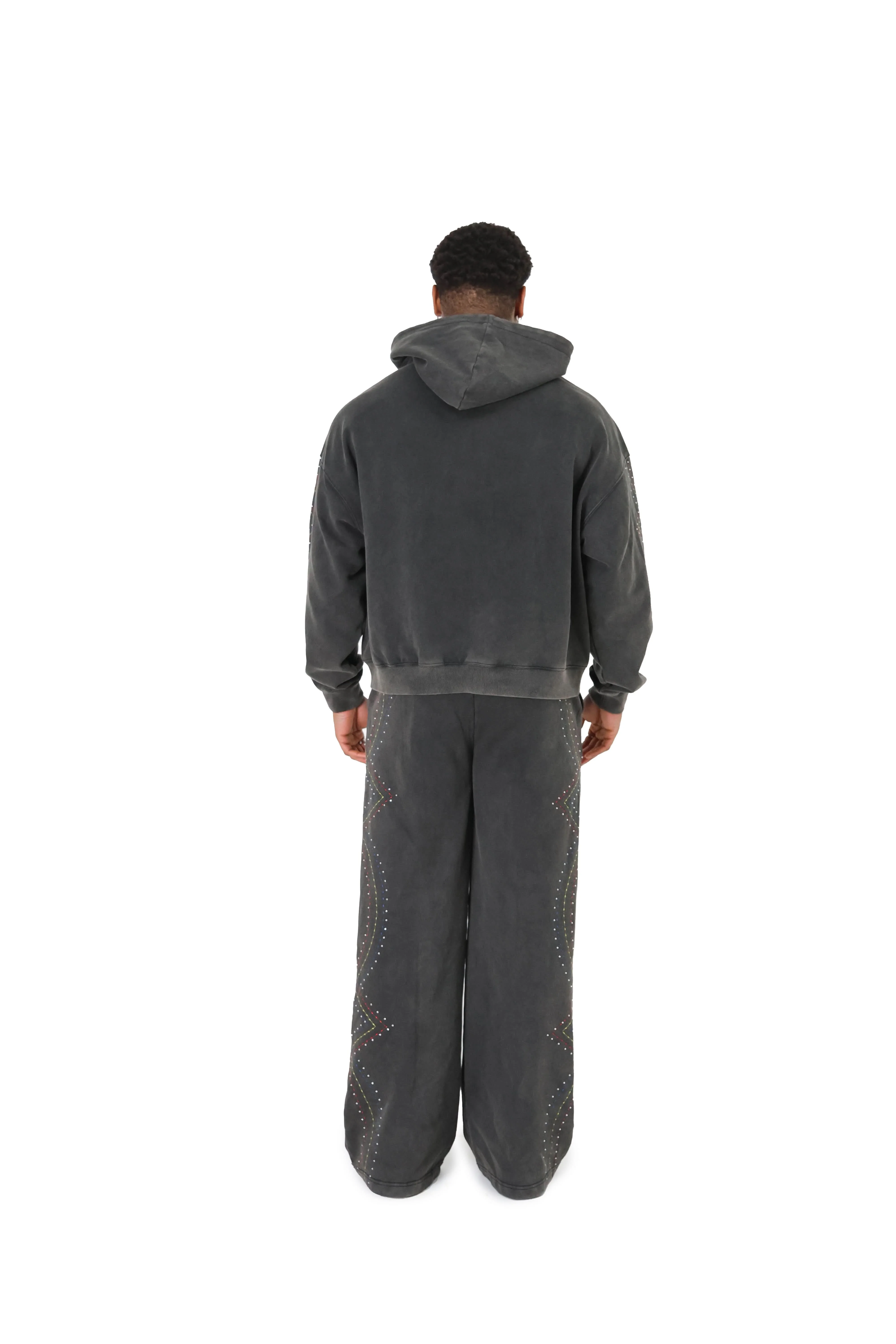 Stonewash Oversized Cropped Rhinestone Hoodies - Image 6