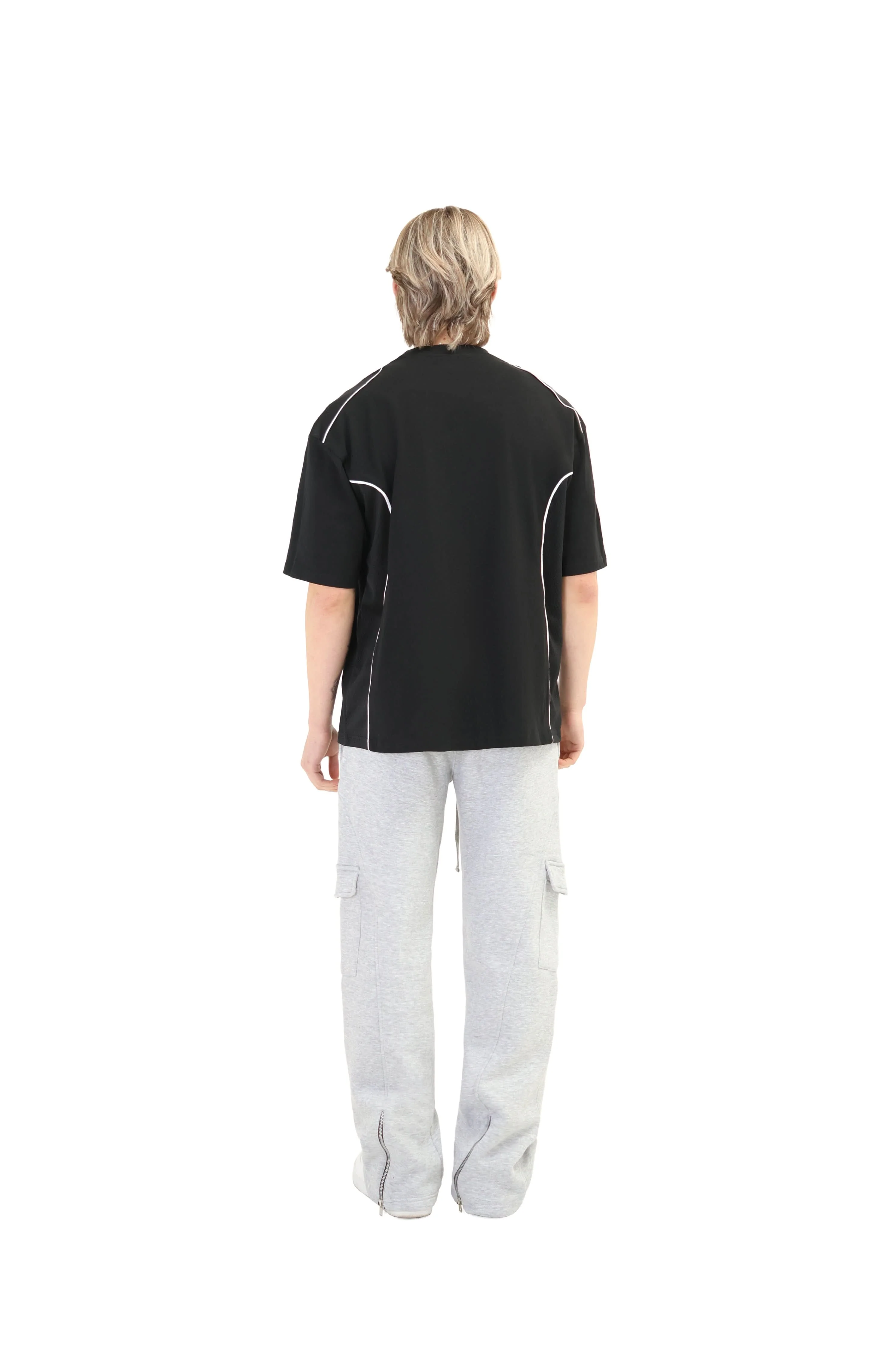 Wide Leg Cargo Joggers with Ankle Zip 330GSM - Image 6
