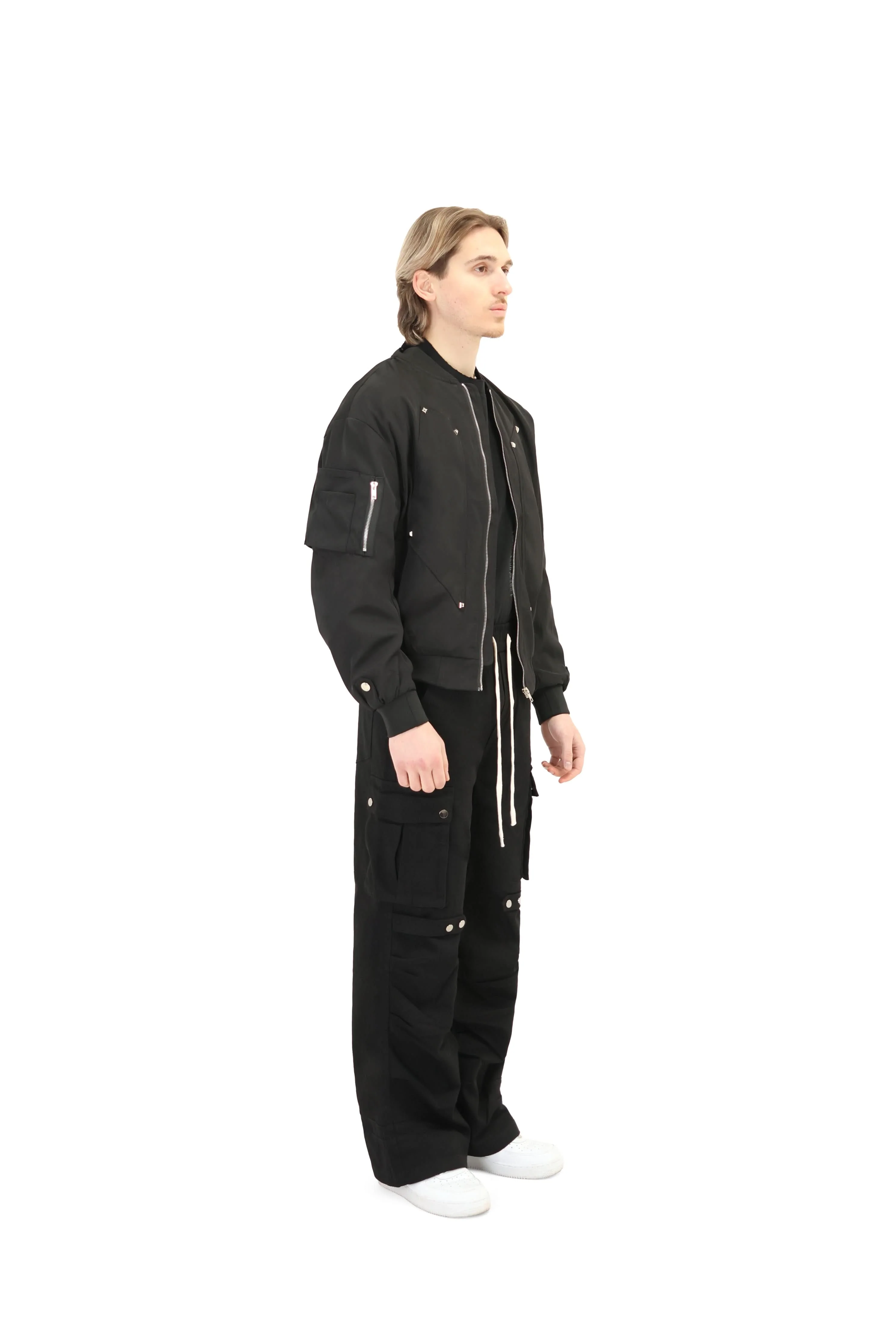 Studded Bomber Jacket