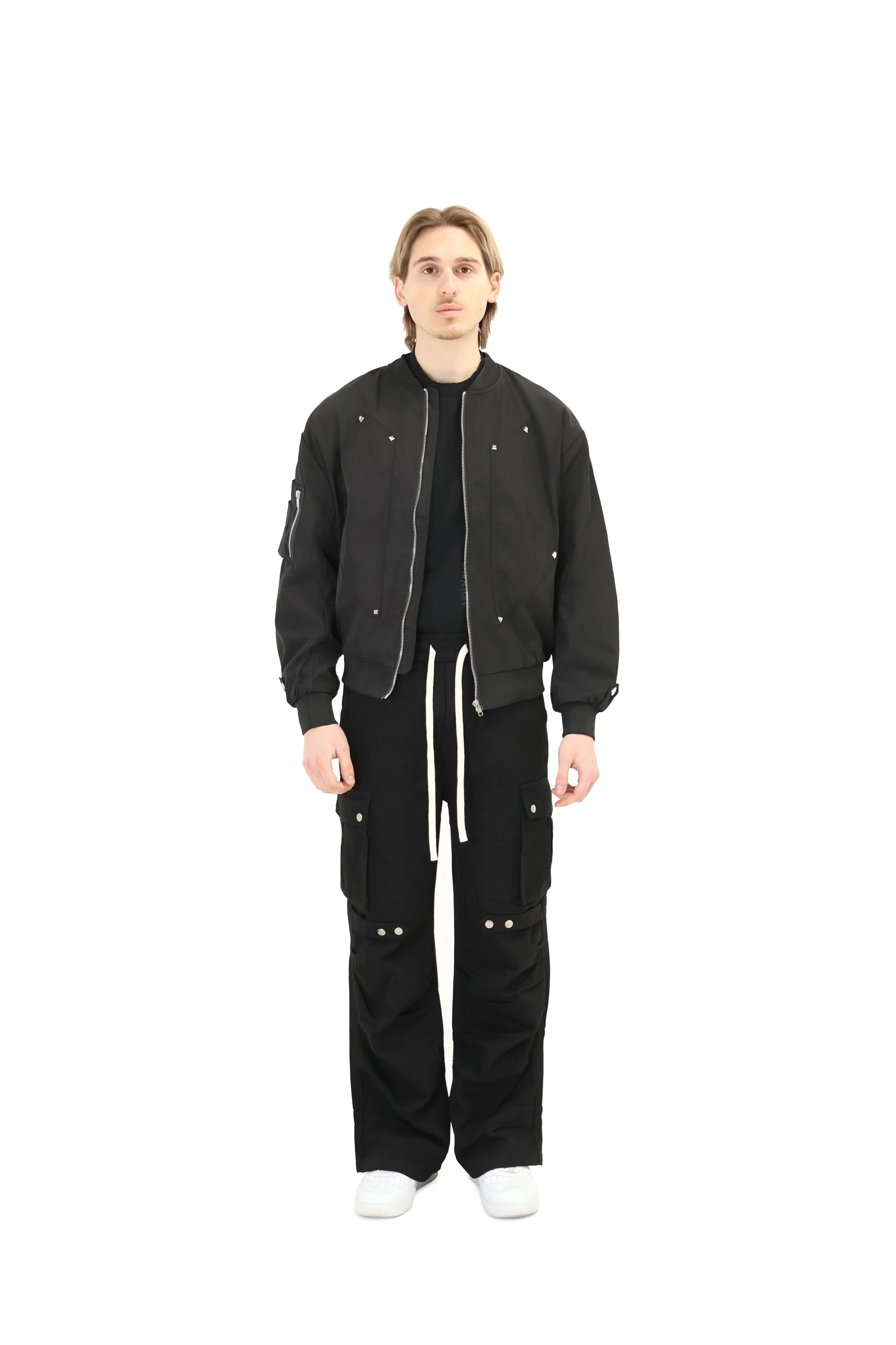 Studded Bomber Jacket - Image 2
