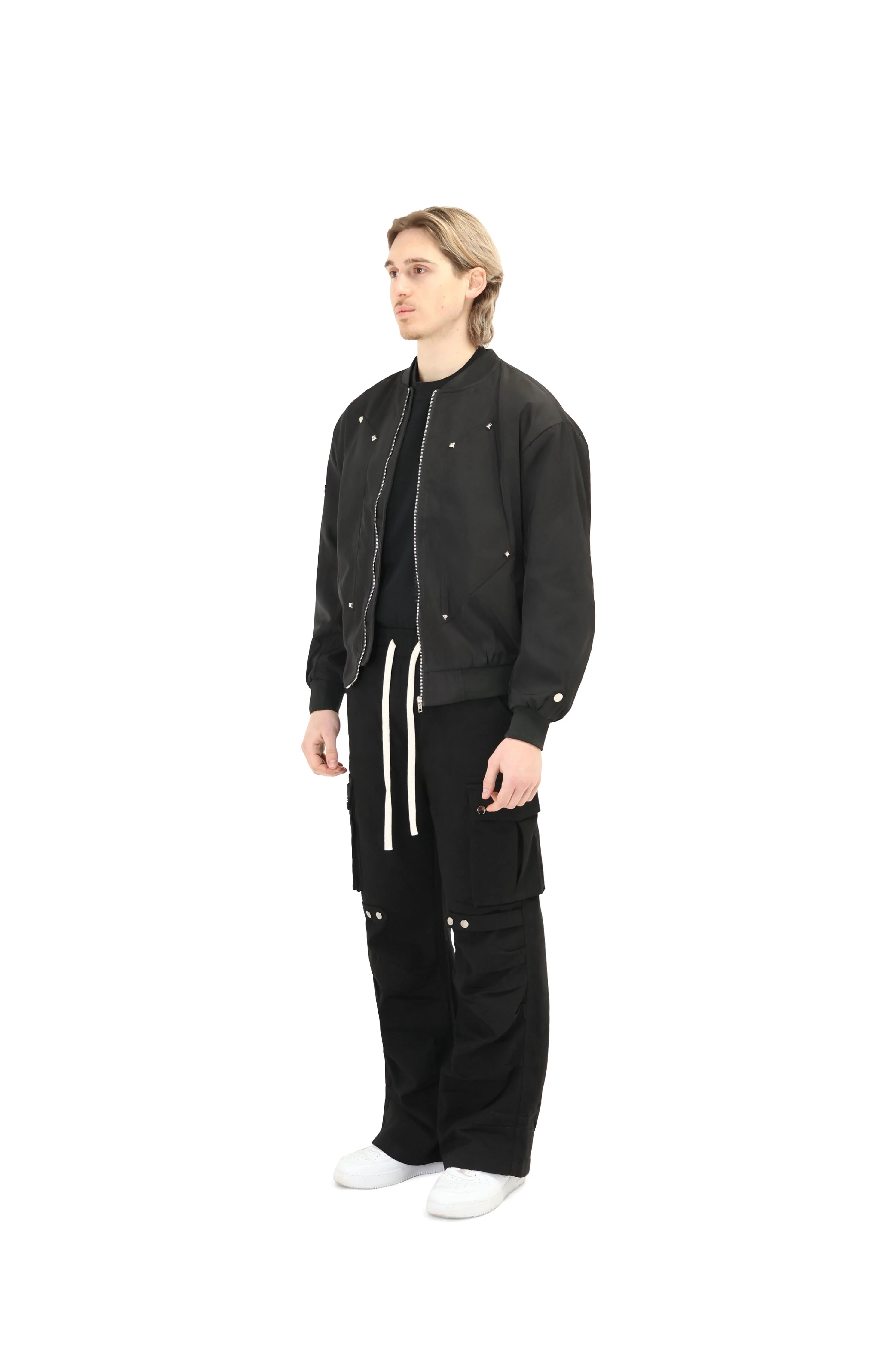 Studded Bomber Jacket - Image 3