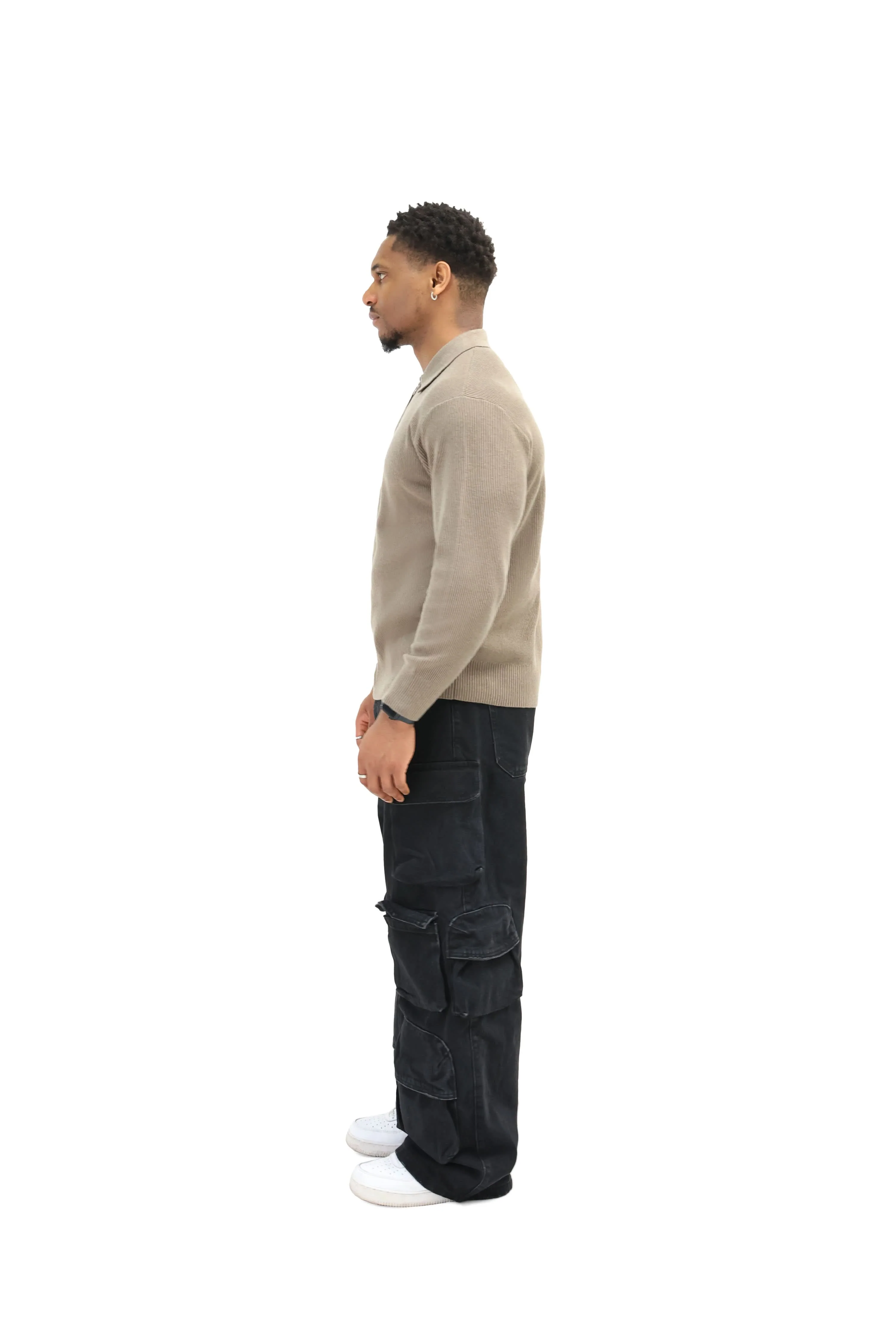 Multi Pocket Retro Wide Leg Jeans - Image 4