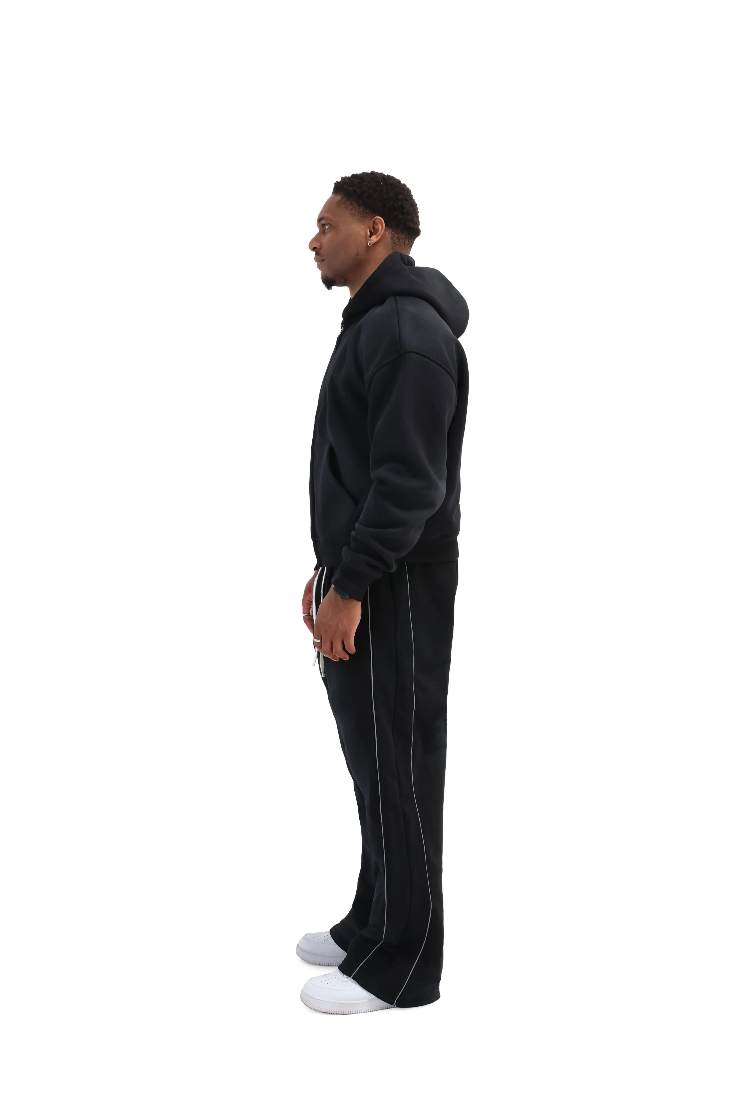 Sunfade Oversized Cropped Zip Hoodies 500gsm - Image 4