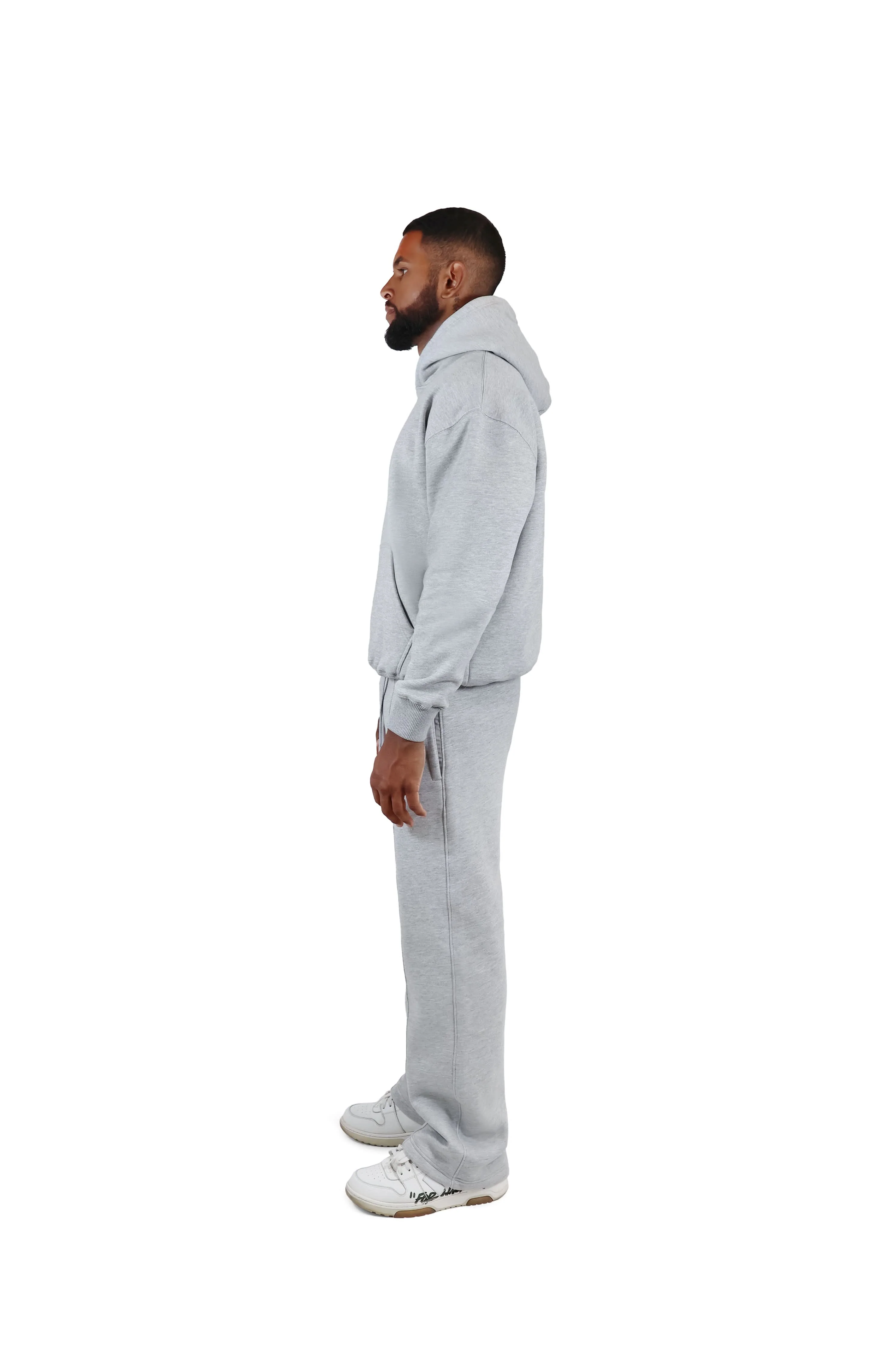 Ultra Luxury Wide Leg Joggers 550GSM - Image 11