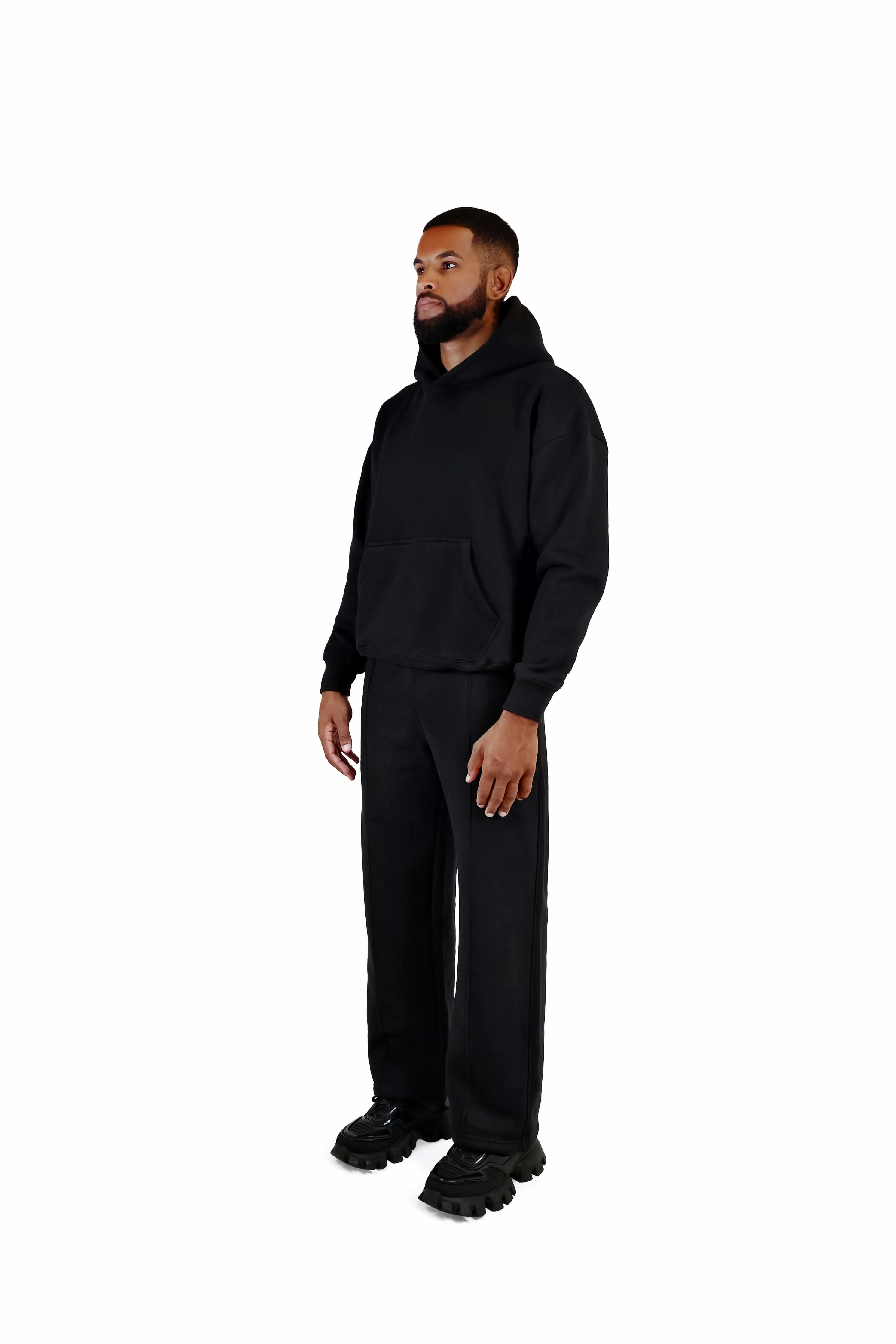 Ultra Luxury Wide Leg Joggers 550GSM - Image 3