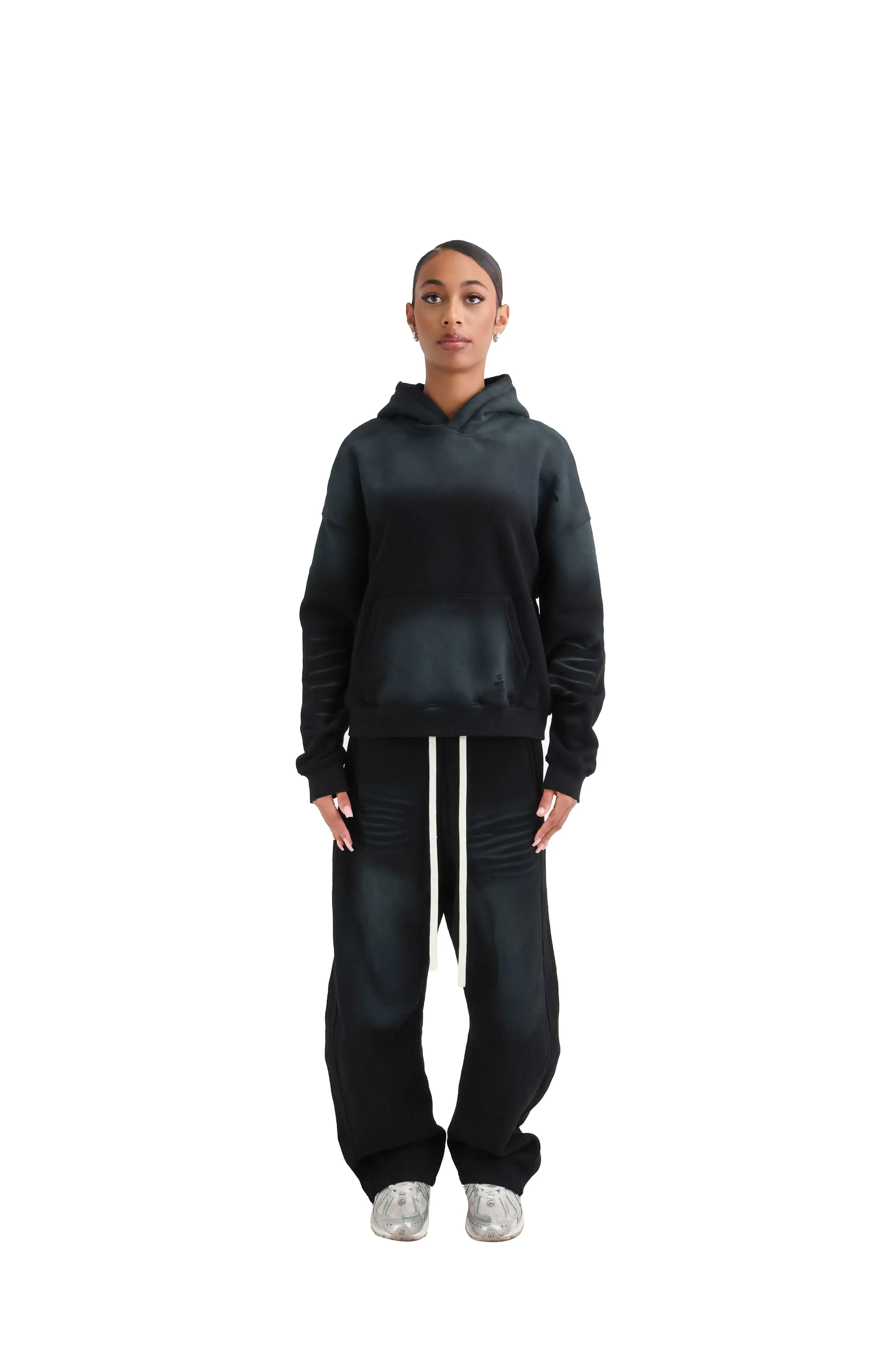 Vintage Sunfade Oversized Cropped Hoodies 400GSM - Image 10