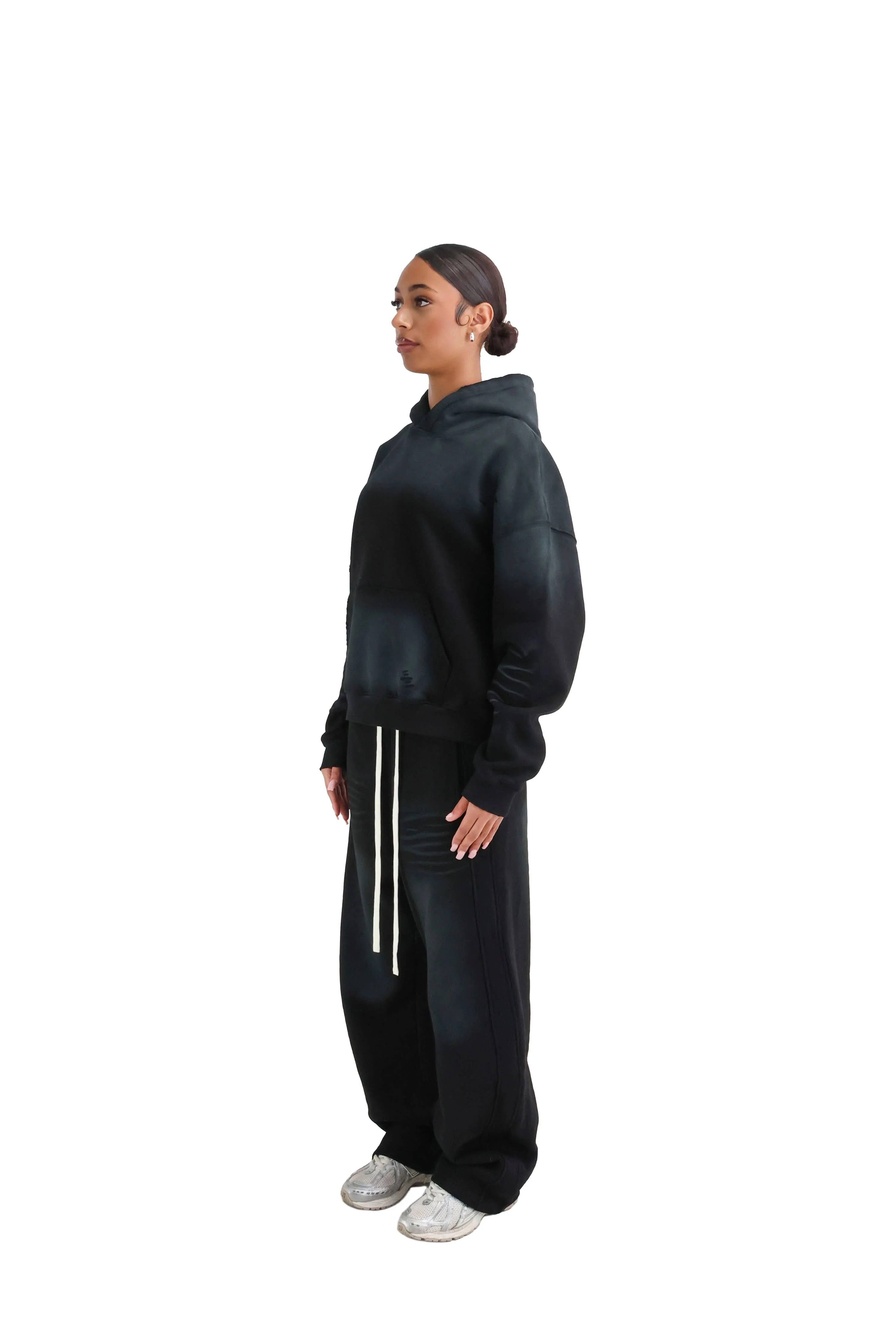 Vintage Sunfade Oversized Cropped Hoodies 400GSM - Image 11