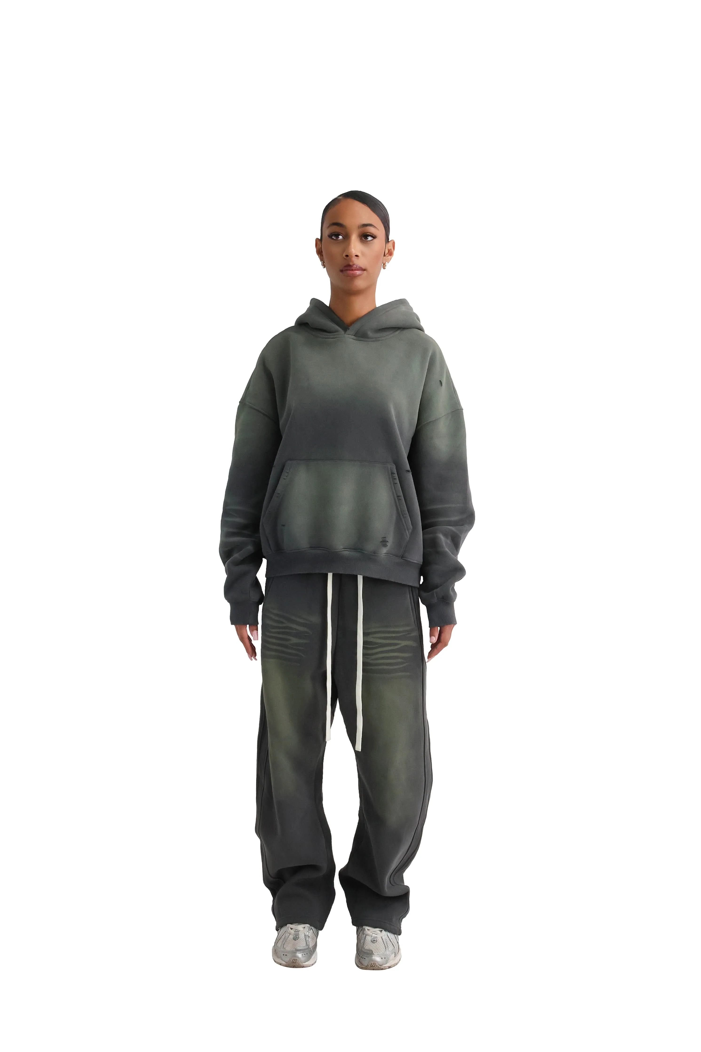 Vintage Sunfade Oversized Cropped Hoodies 400GSM - Image 25