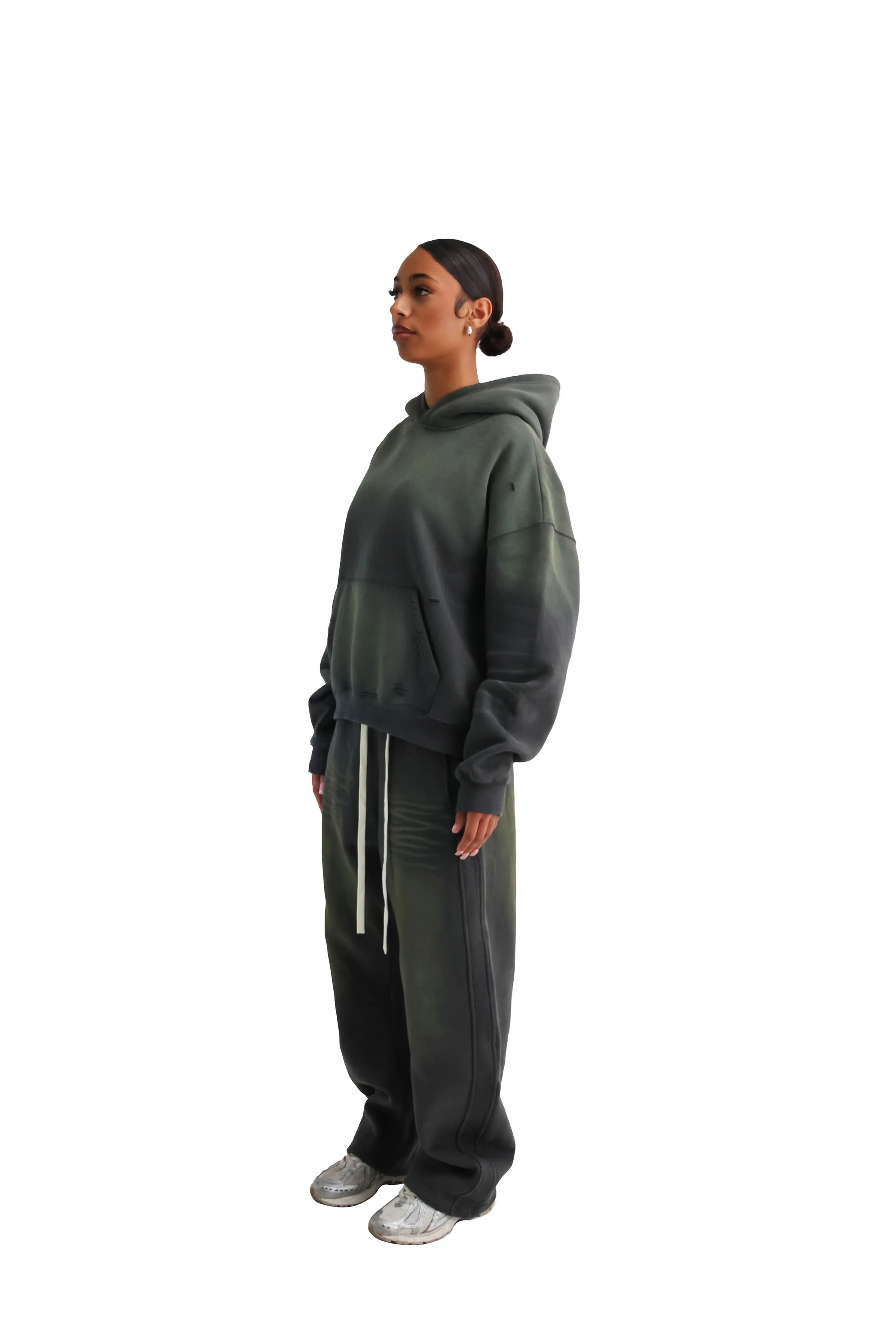 Vintage Sunfade Oversized Cropped Hoodies 400GSM - Image 26