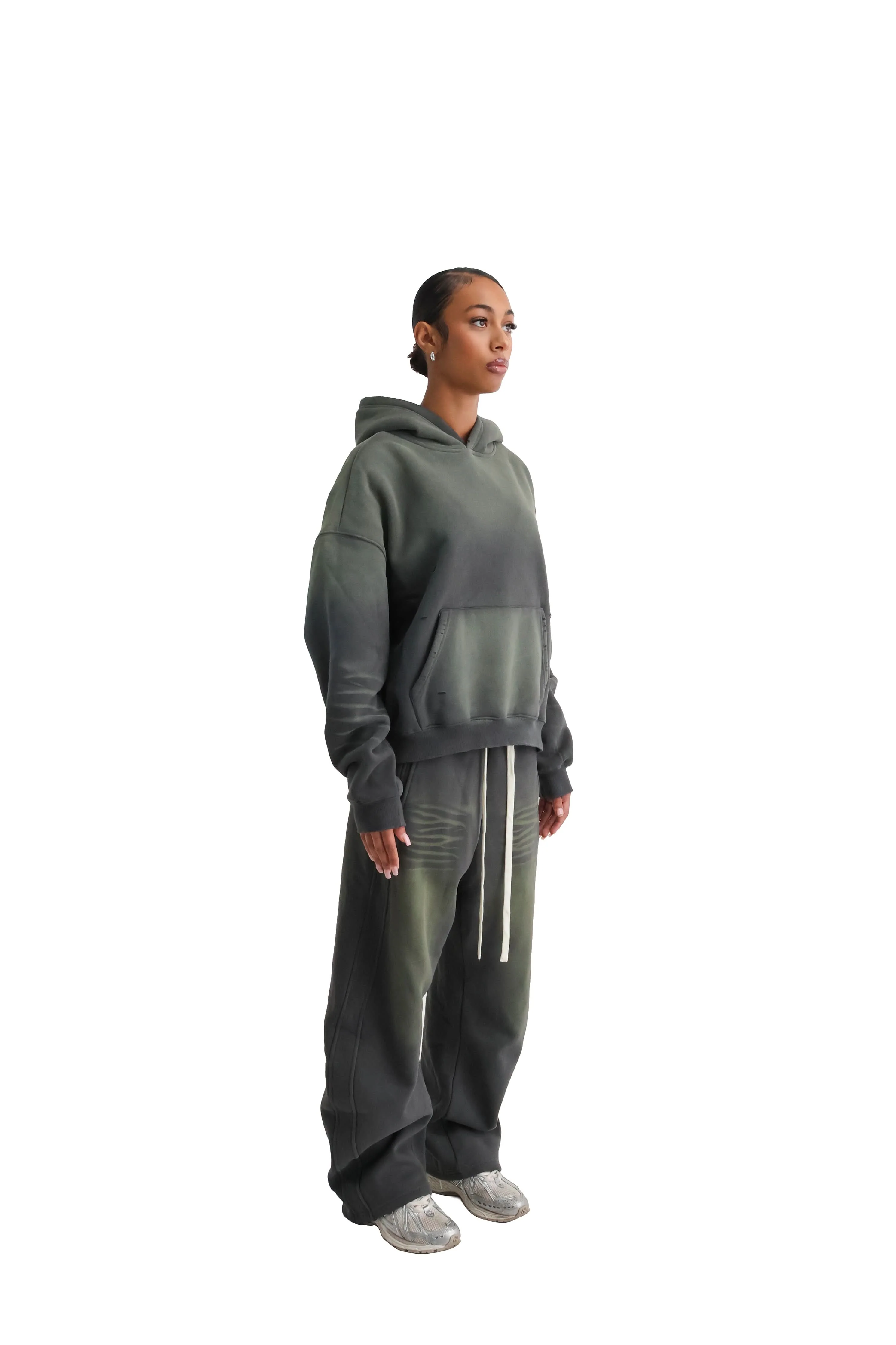 Vintage Sunfade Oversized Cropped Hoodies 400GSM - Image 32