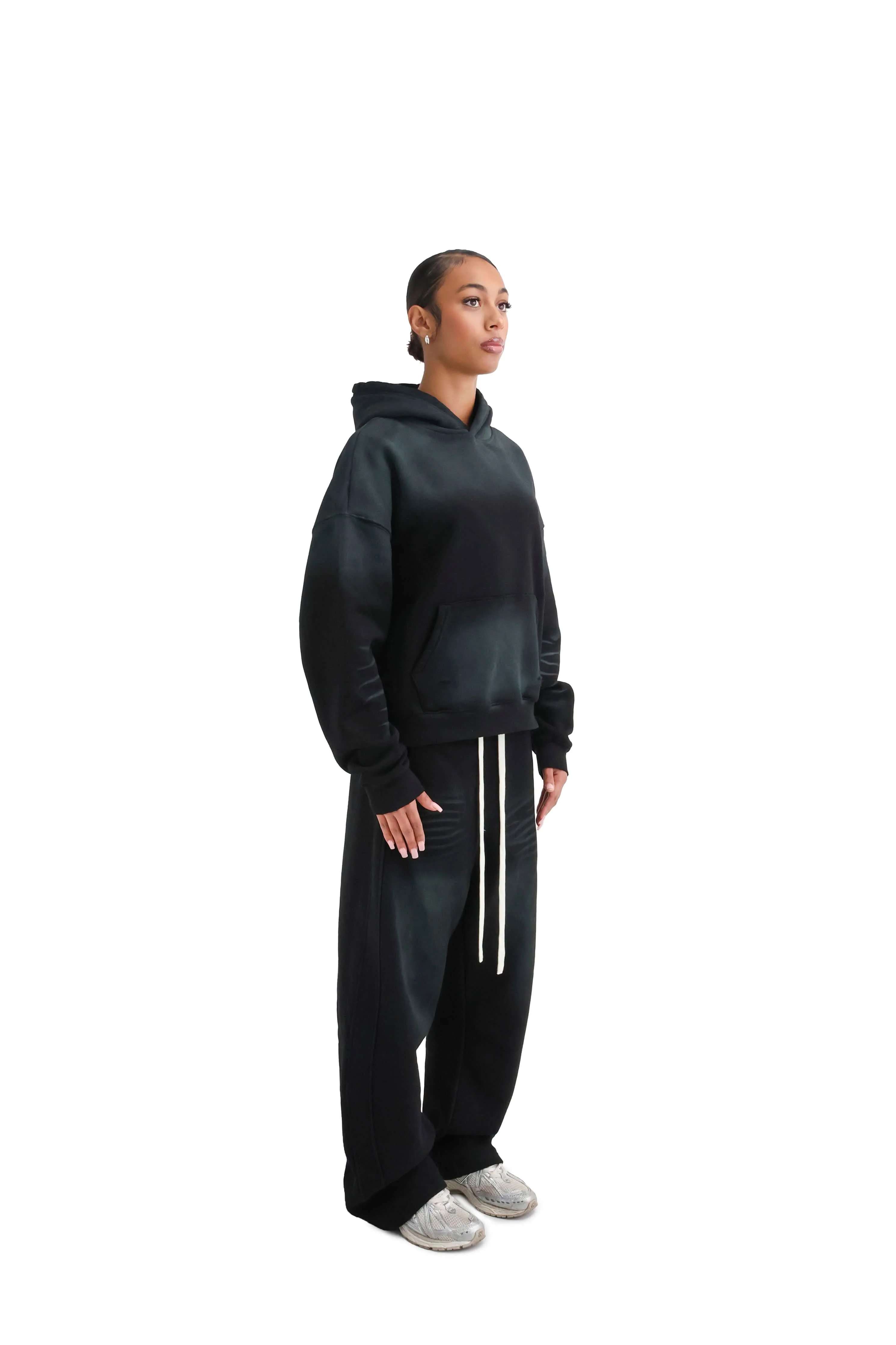 Vintage Sunfade Oversized Cropped Hoodies 400GSM - Image 9