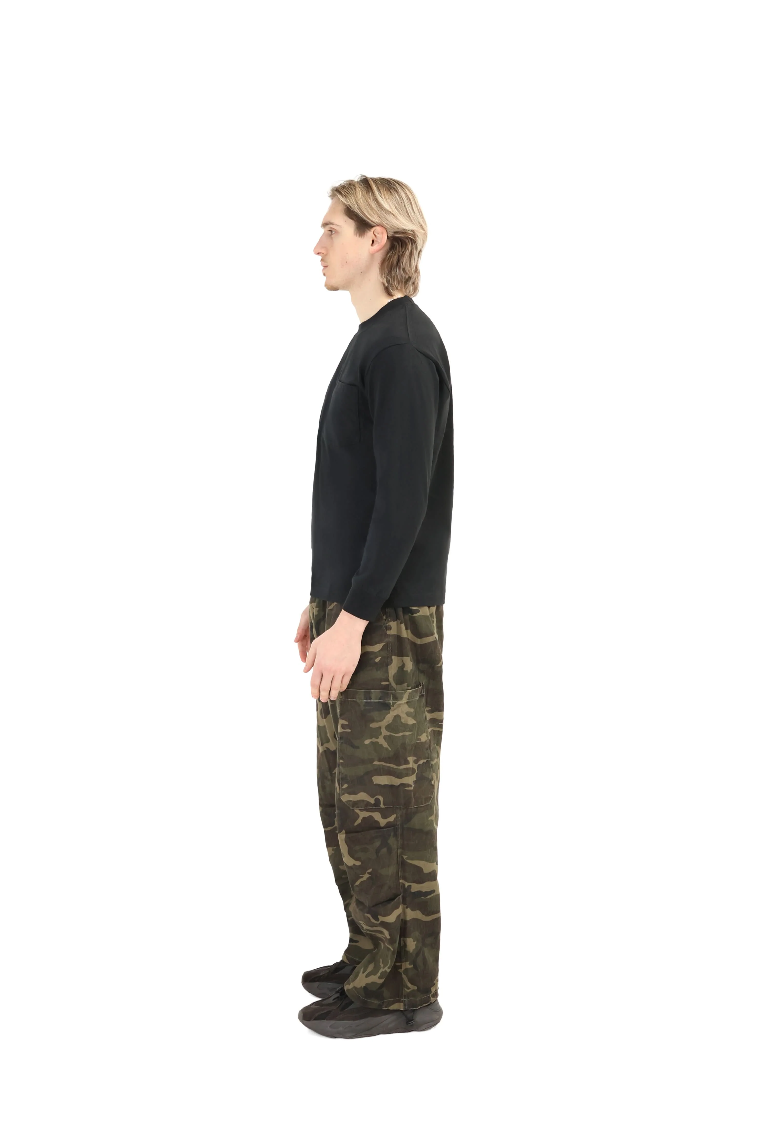 Wide Leg Camo Cargo Trousers - Image 4