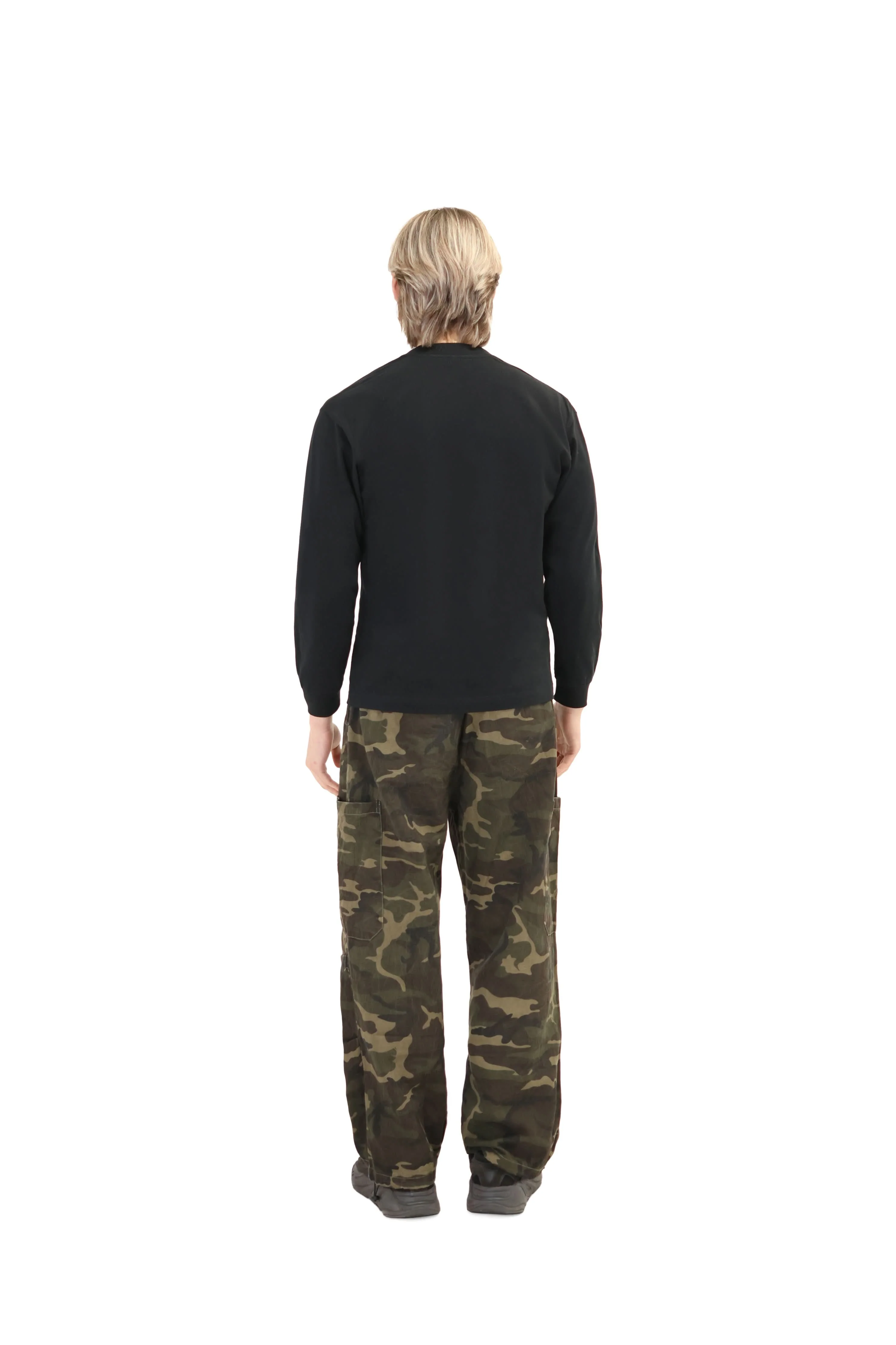 Wide Leg Camo Cargo Trousers - Image 6