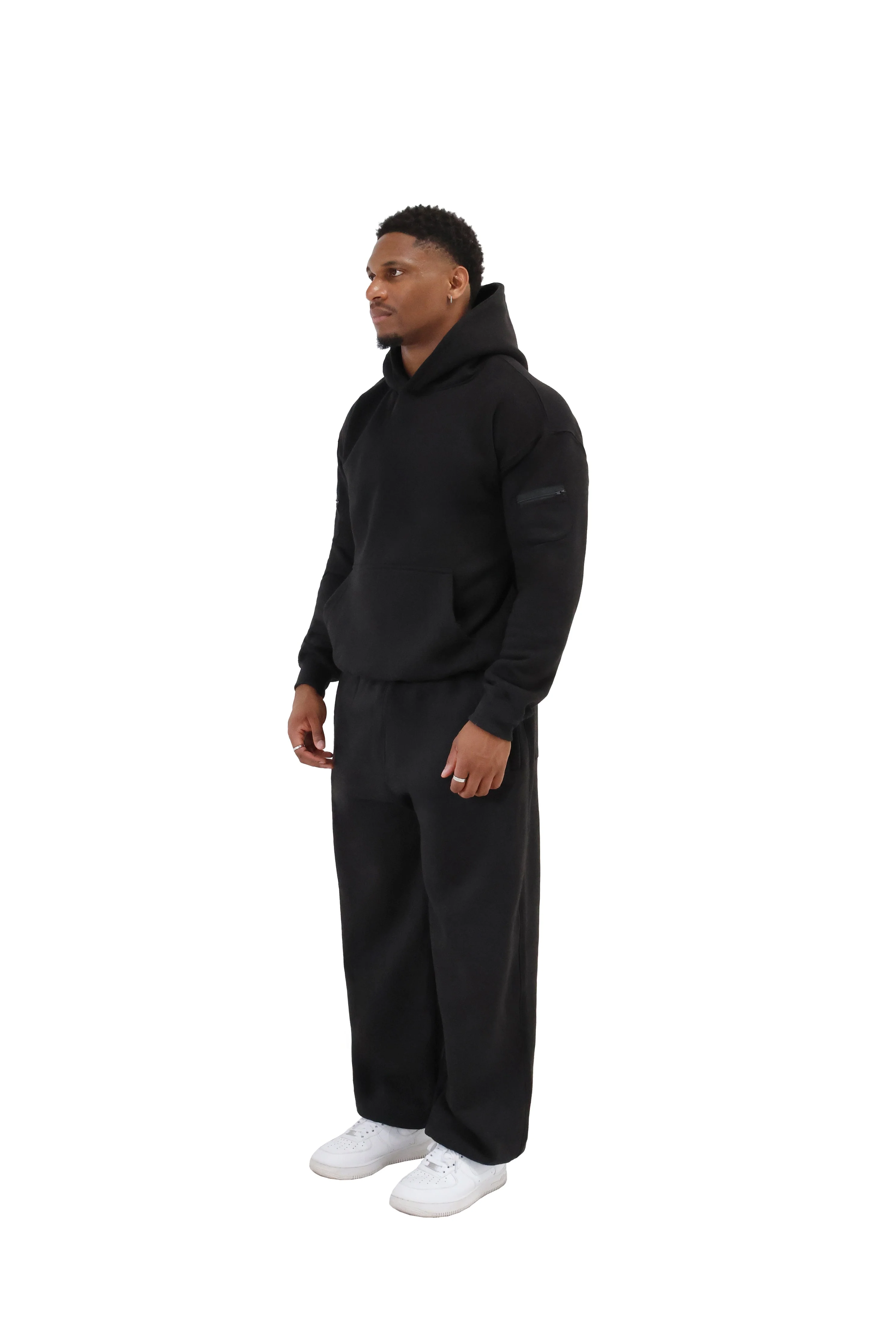 Wide Leg Cuffed Joggers 330gsm - Image 3