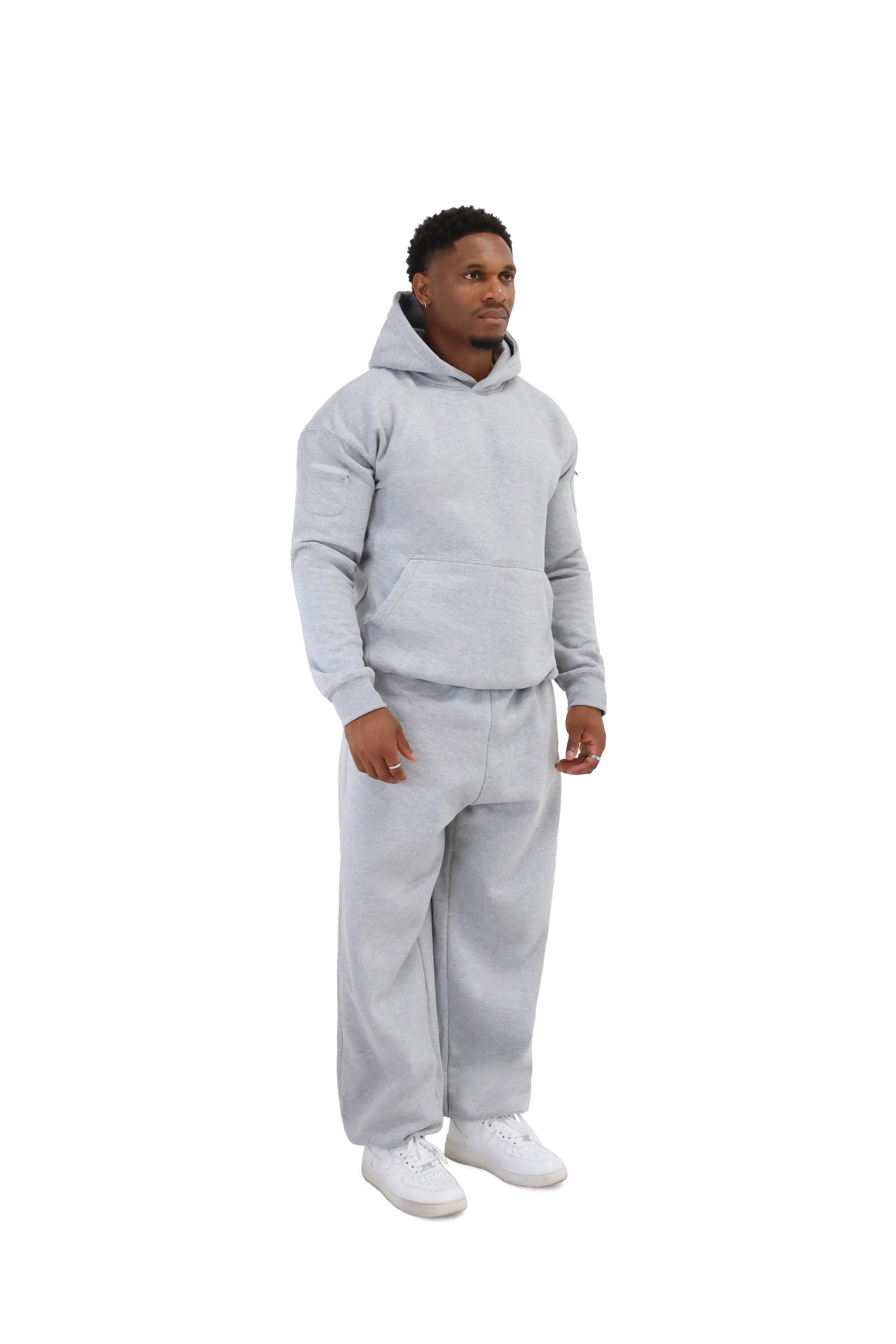 Wide Leg Cuffed Joggers 330gsm - Image 9